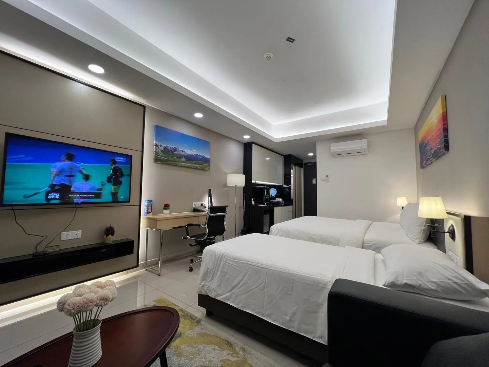 Living room, Bed in QUINCE HOME GRAND ION DELEMEN GENTING HIGHLANDs