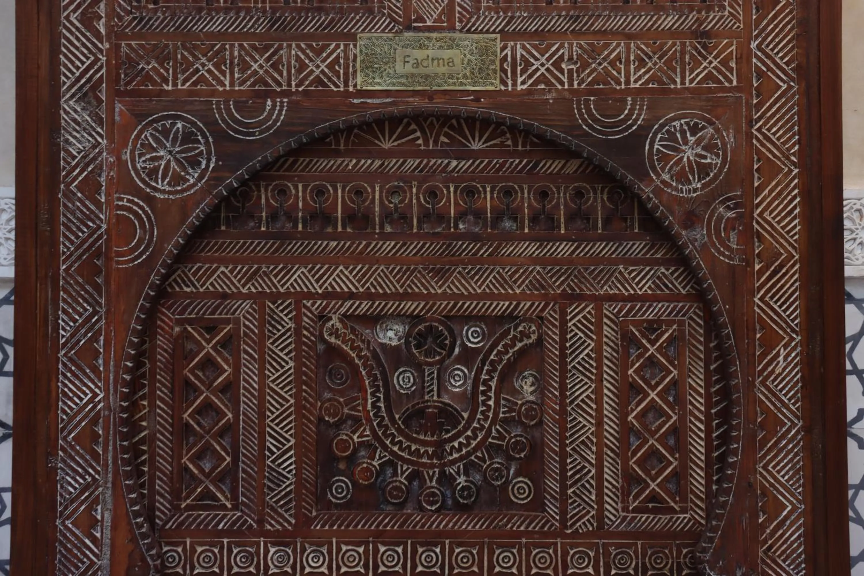 Decorative detail in Riad La Fayette Bed & Breakfast