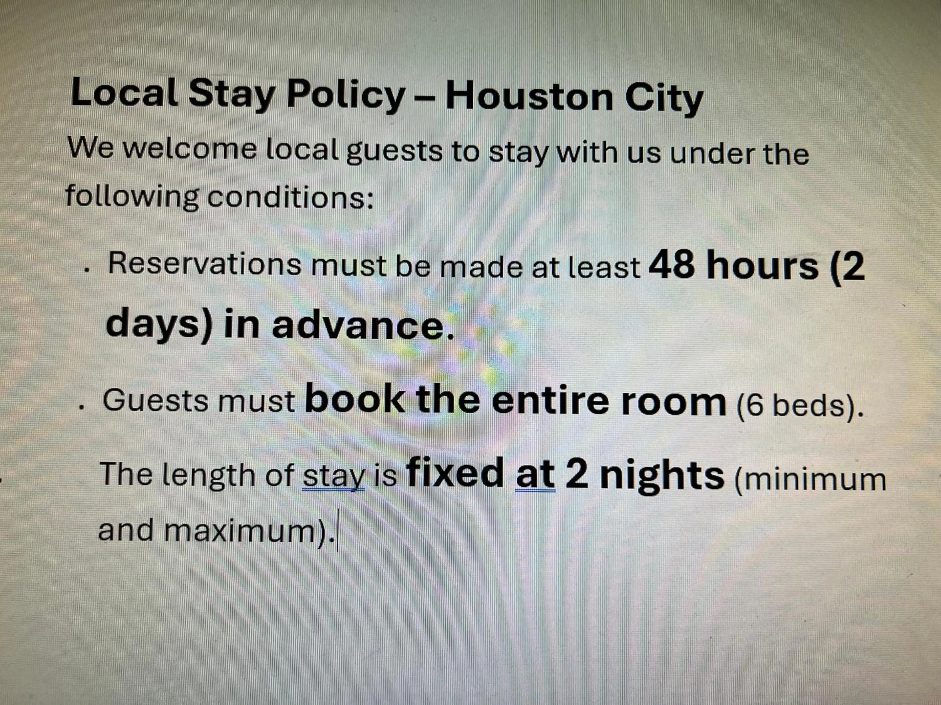 Property building in MyCrib Houston Hostel