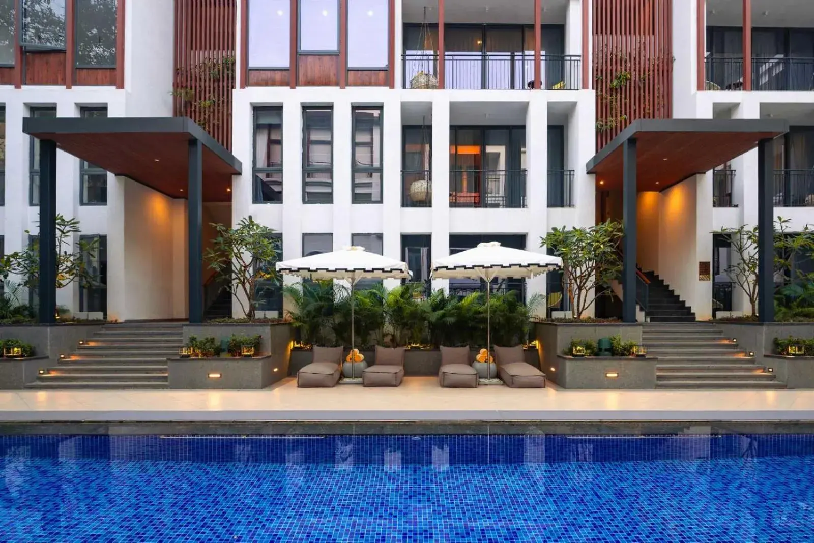 sunbed in The Astor - All Suites Hotel Candolim Goa sunbed in The Astor - All Suites Hotel Candolim Goa