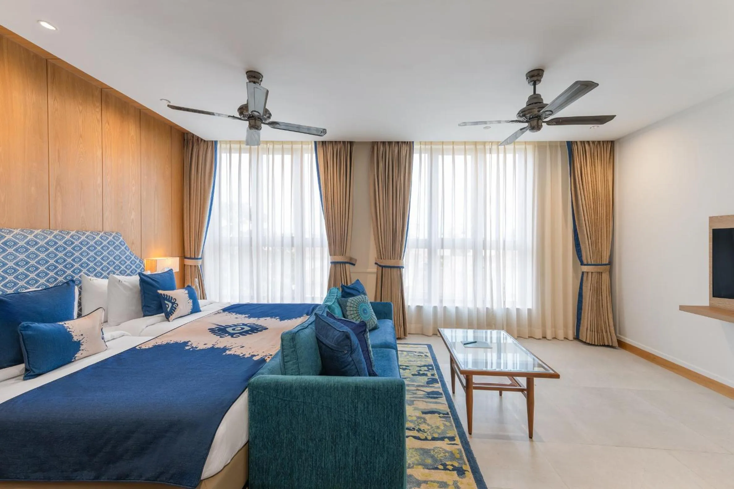 Bedroom, Bed in The Astor - All Suites Hotel Candolim Goa