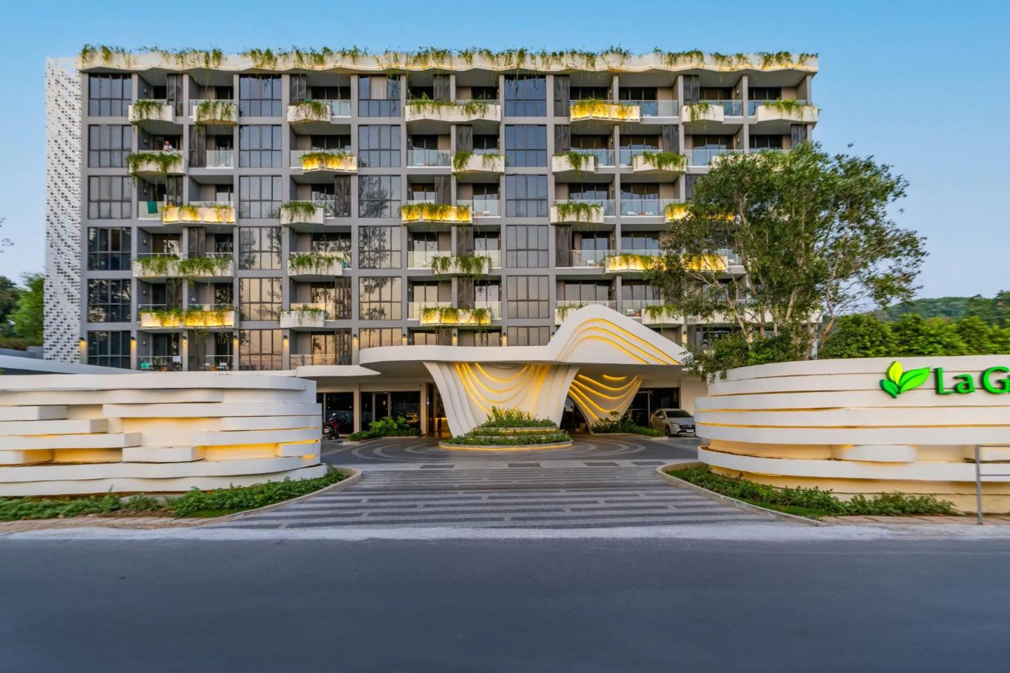 Property building in La Green Hotel and Residence