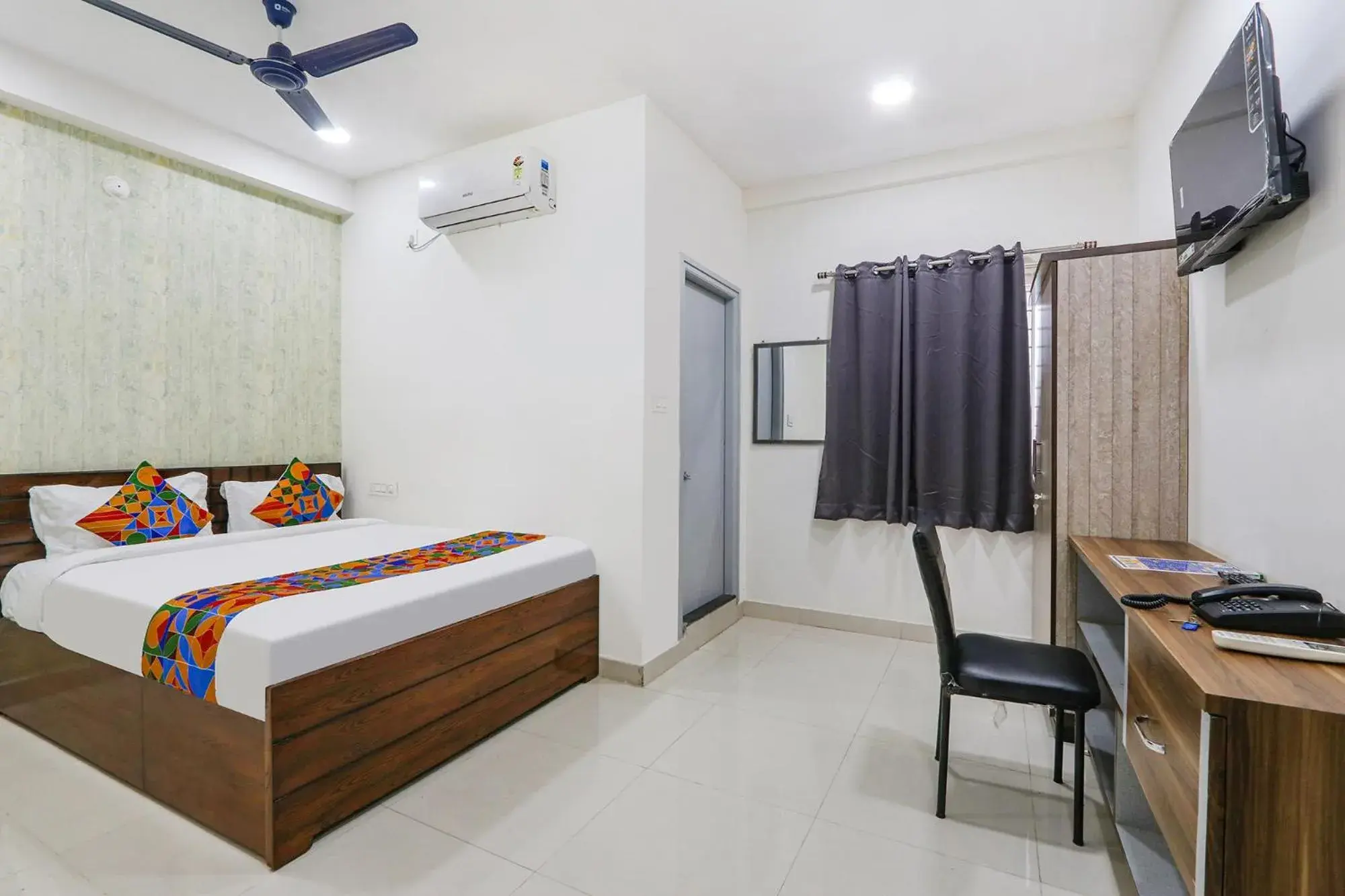 Bed in FabHotel Dream Connect - Nr Narsingi Bed in FabHotel Dream Connect - Nr Narsingi