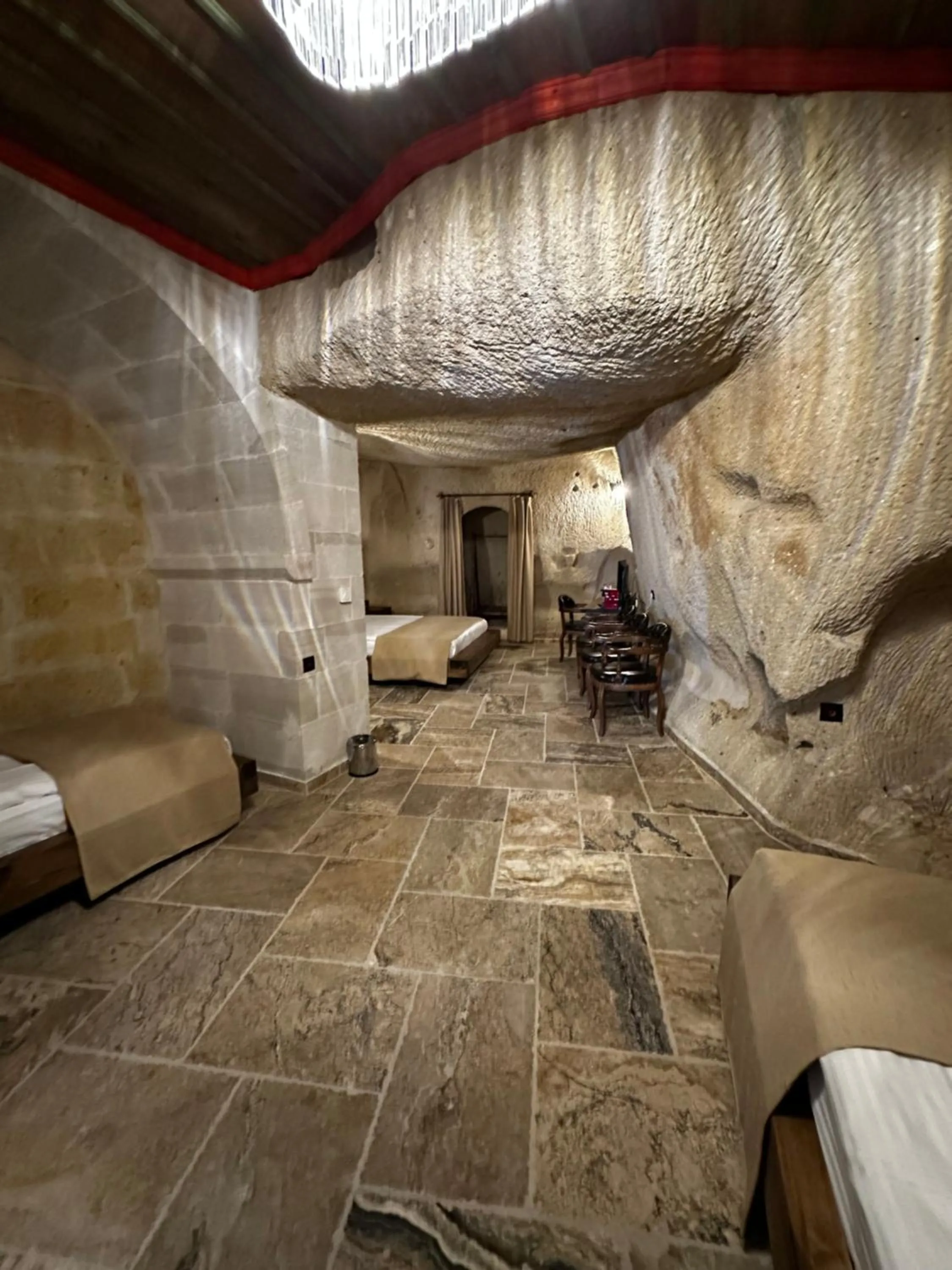 Bed in Noah's Ark Cave Hotel