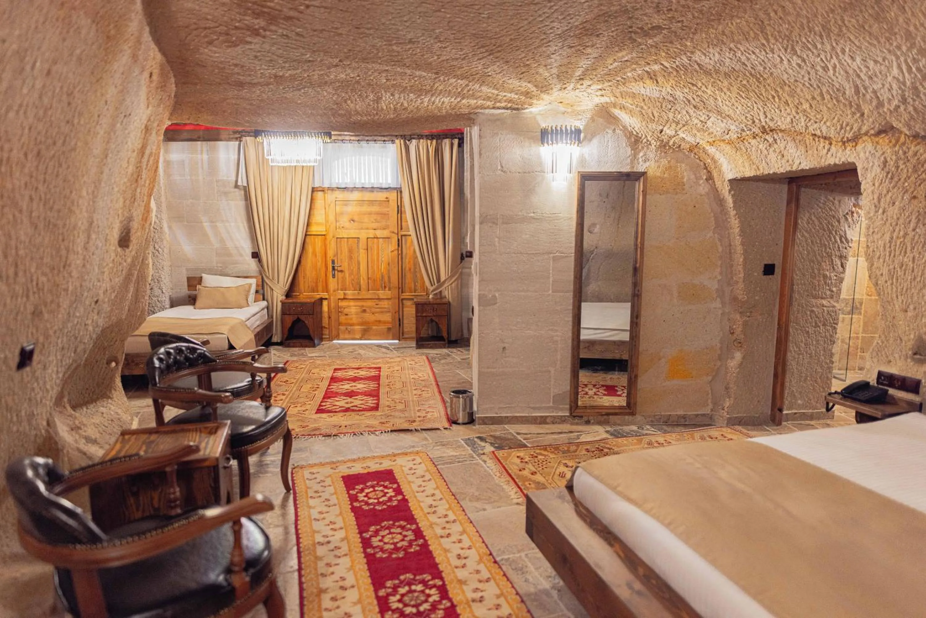 Bed in Noah's Ark Cave Hotel