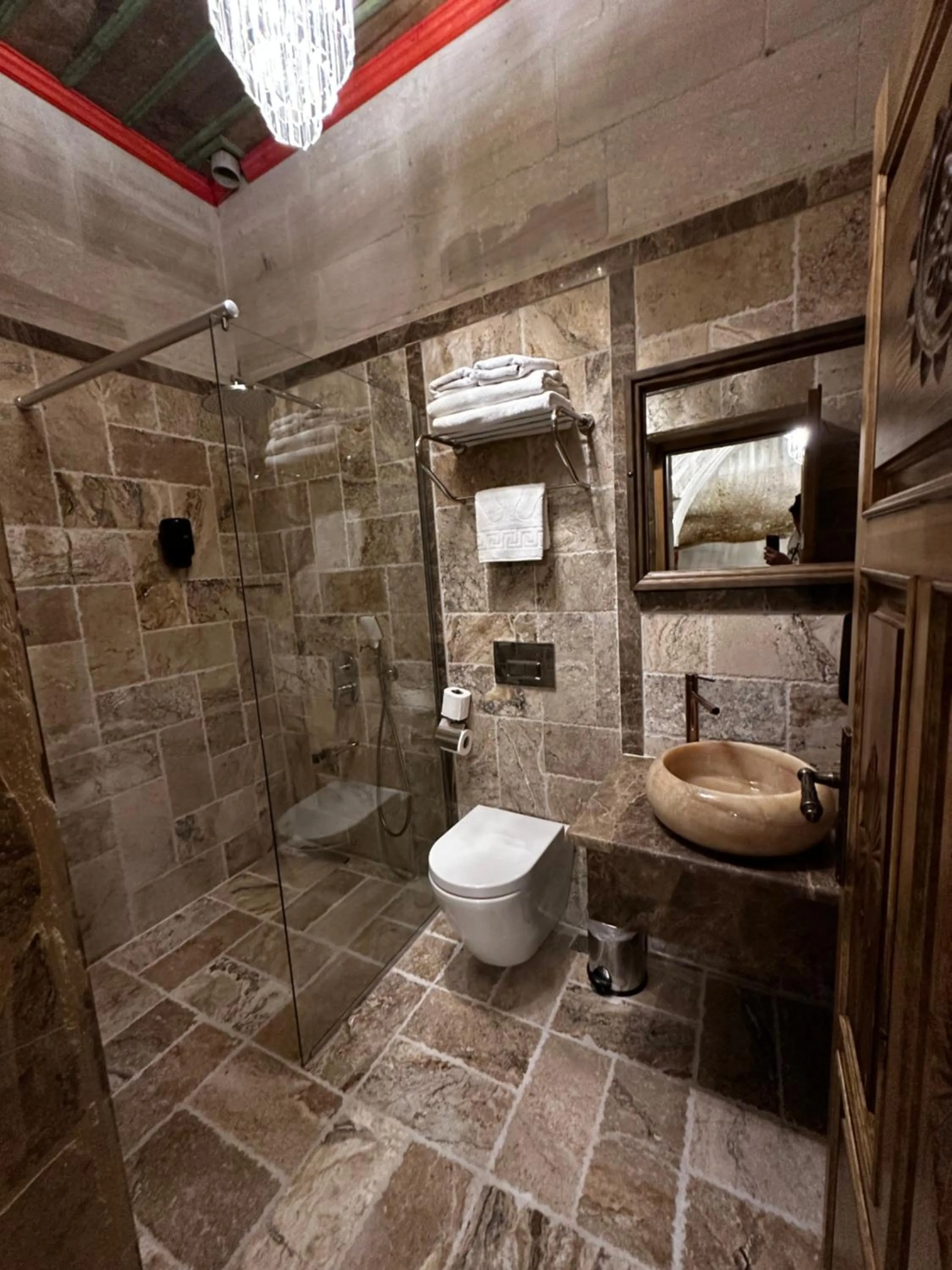 Bathroom in Noah's Ark Cave Hotel