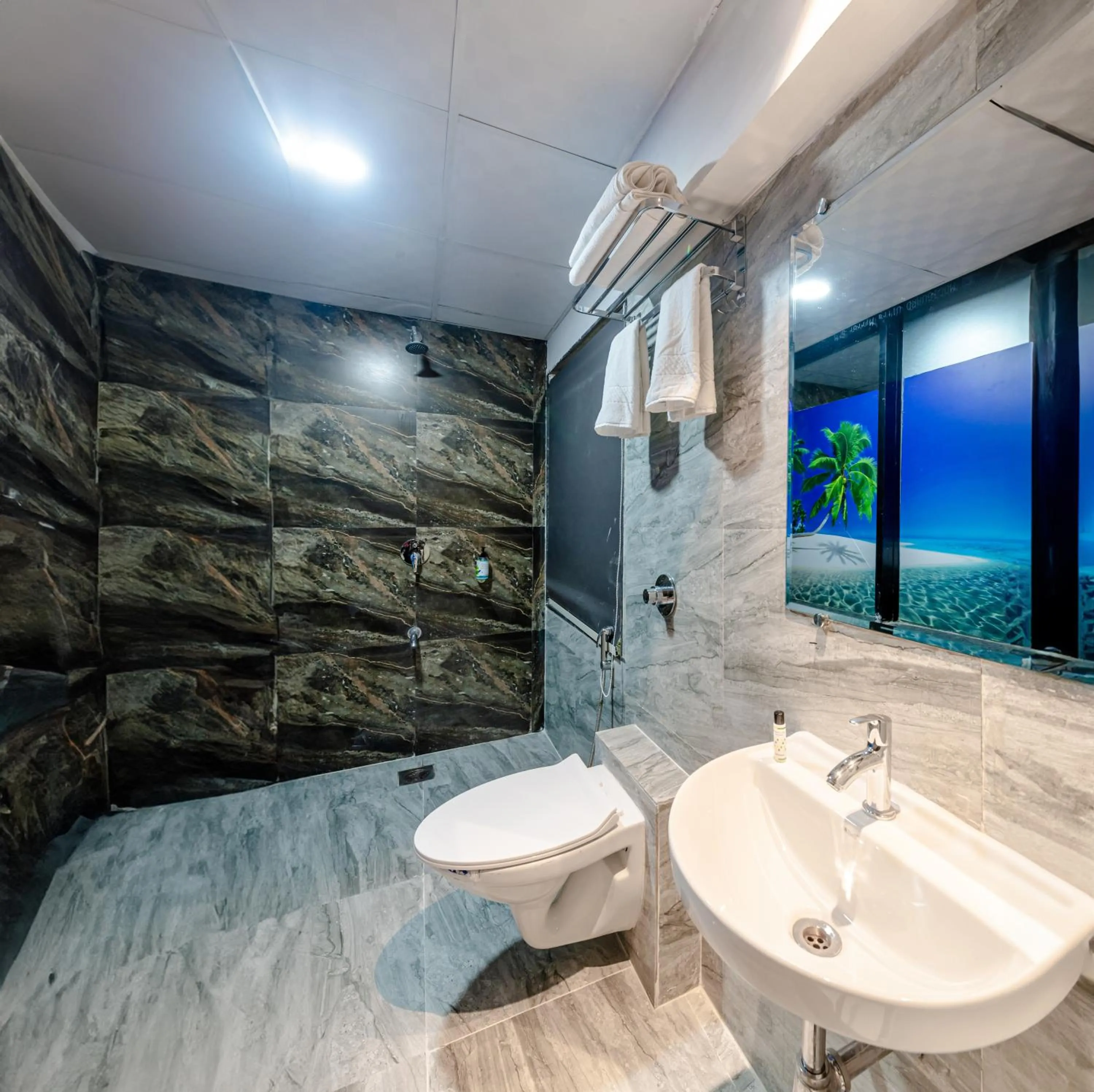 Toilet in Treebo Cocostay, Hadapsar