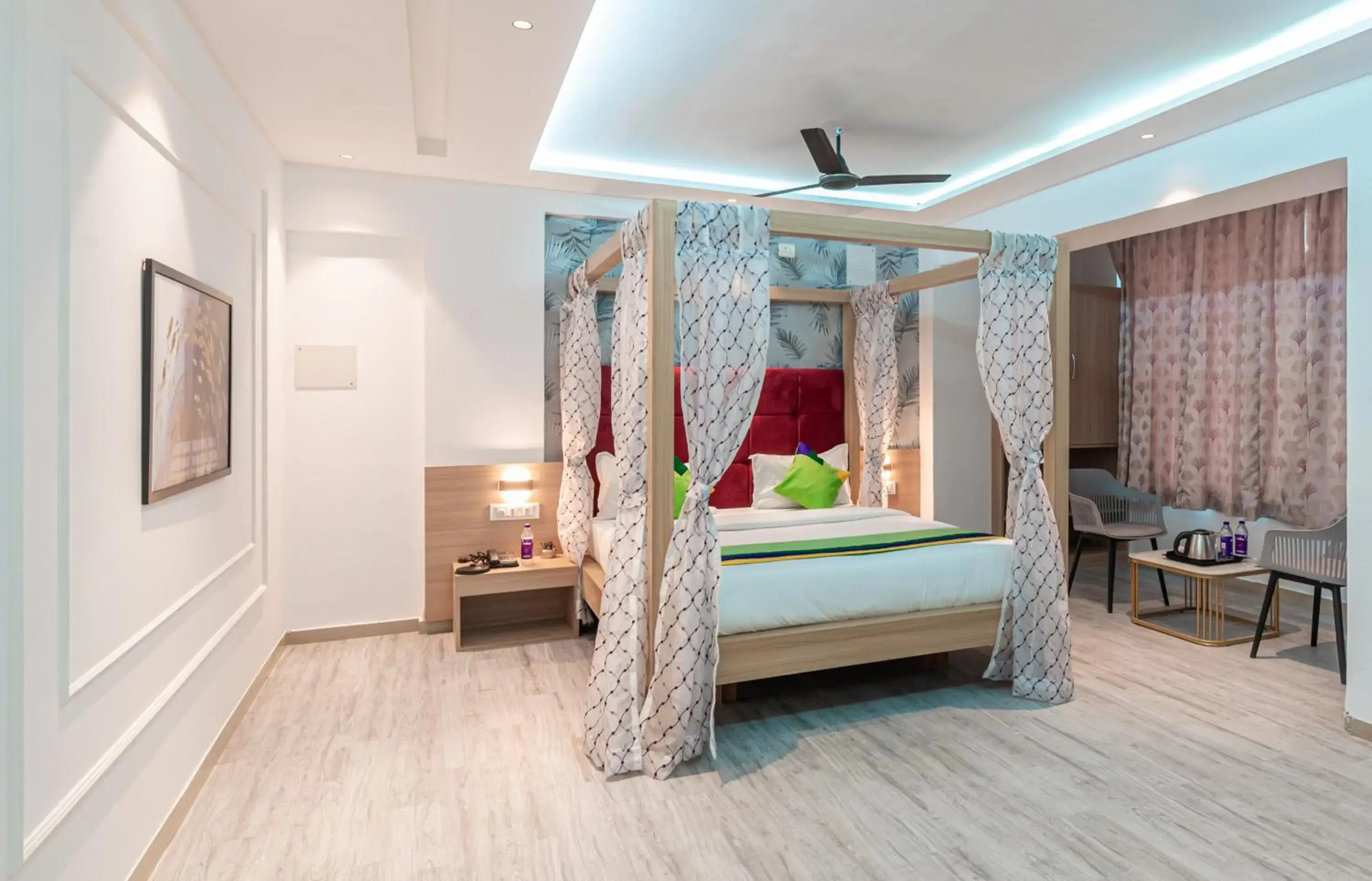 Bedroom, Bed in Treebo Cocostay, Hadapsar Bedroom, Bed in Treebo Cocostay, Hadapsar