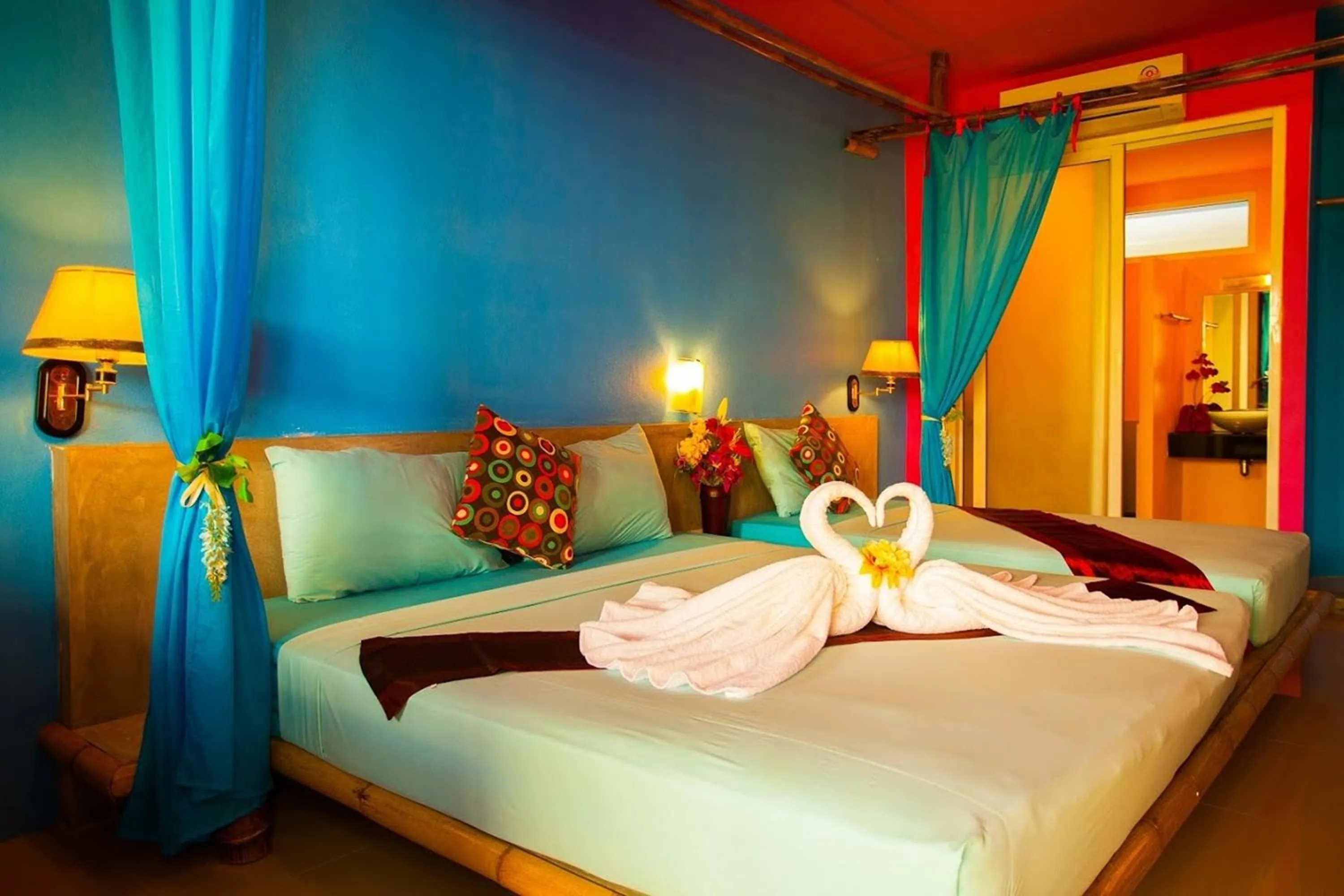 Bed in Chaba Bungalows