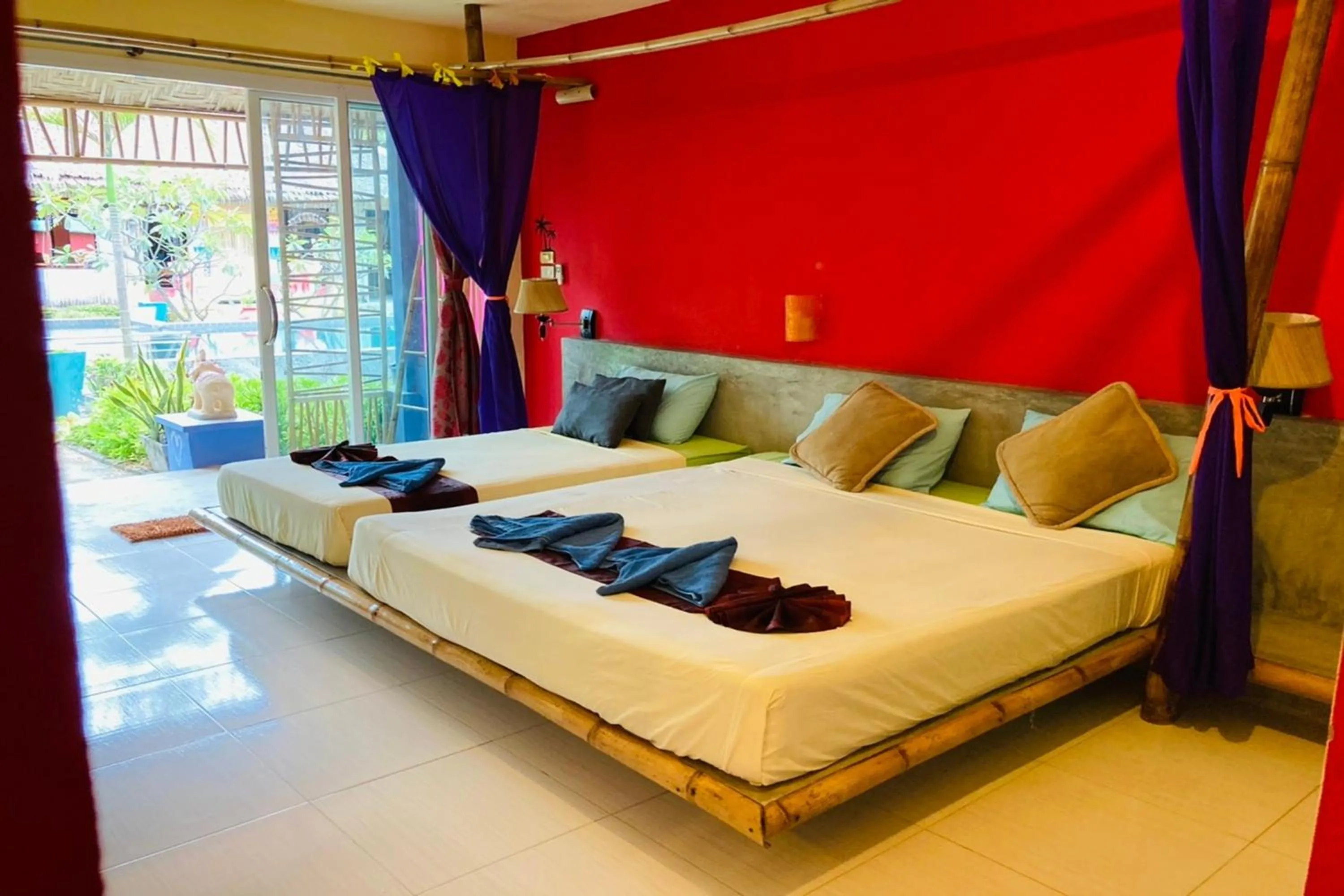 Bed in Chaba Bungalows