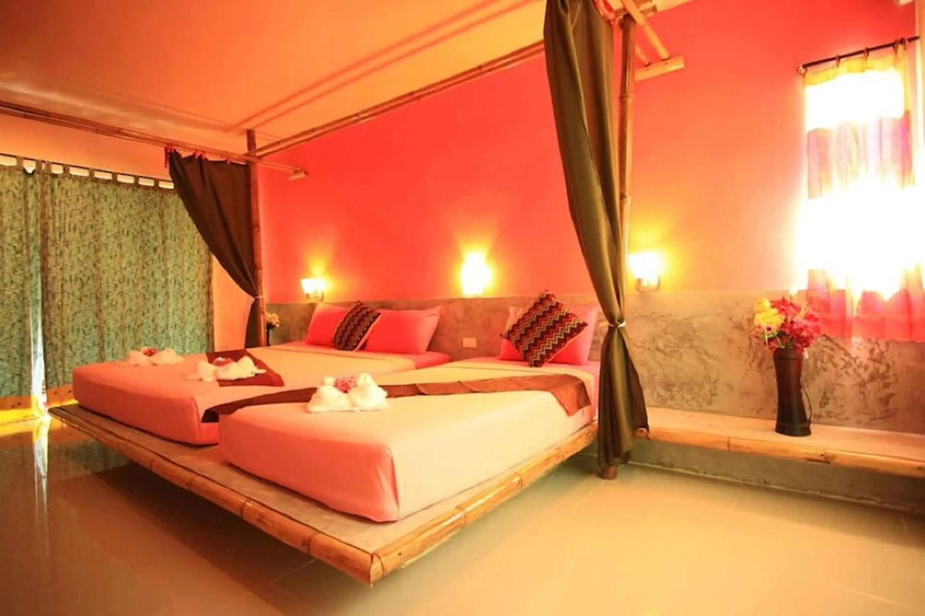 Bed in Chaba Bungalows