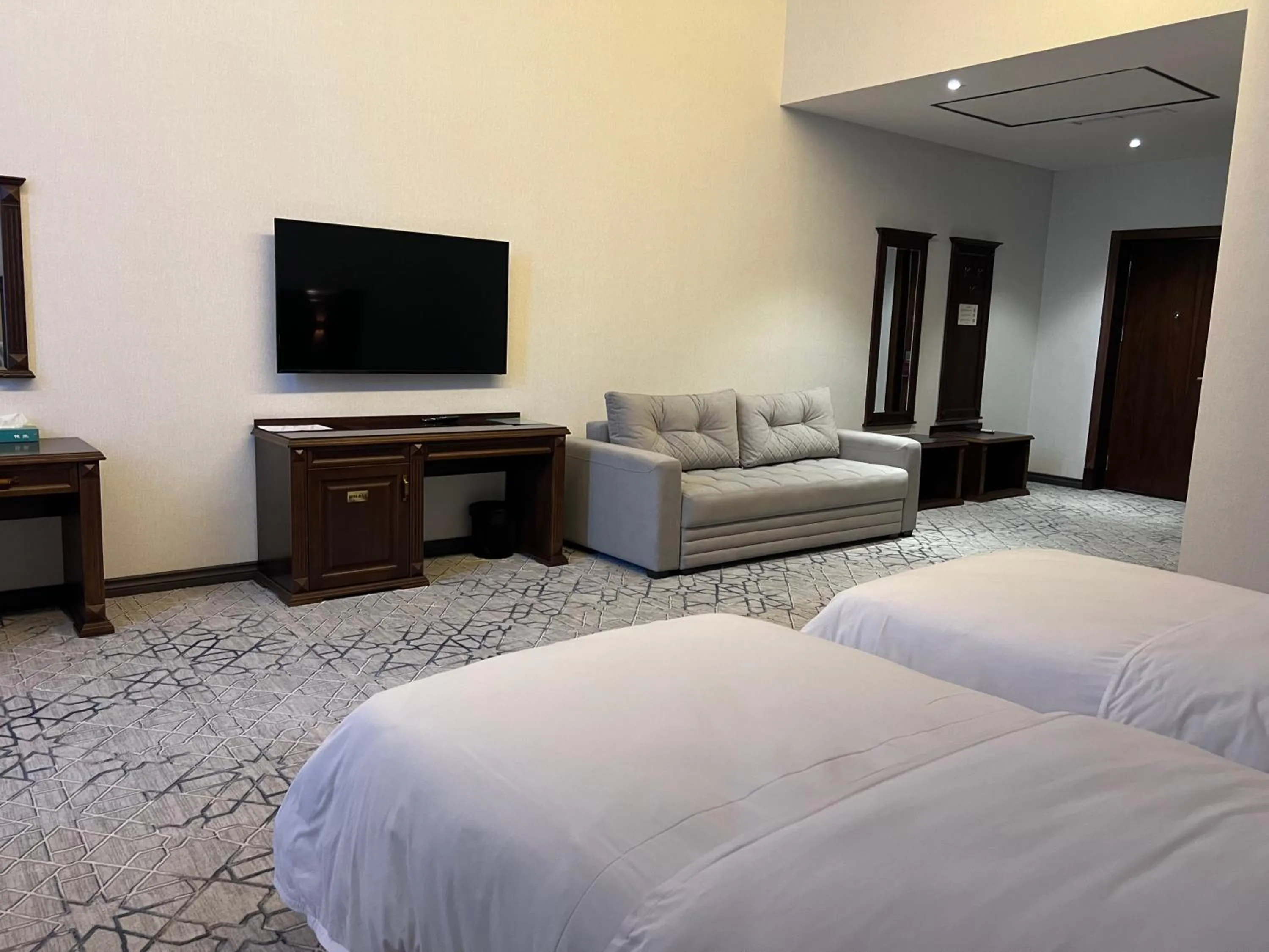 Bed in Grand Plaza Hotel Samarkand