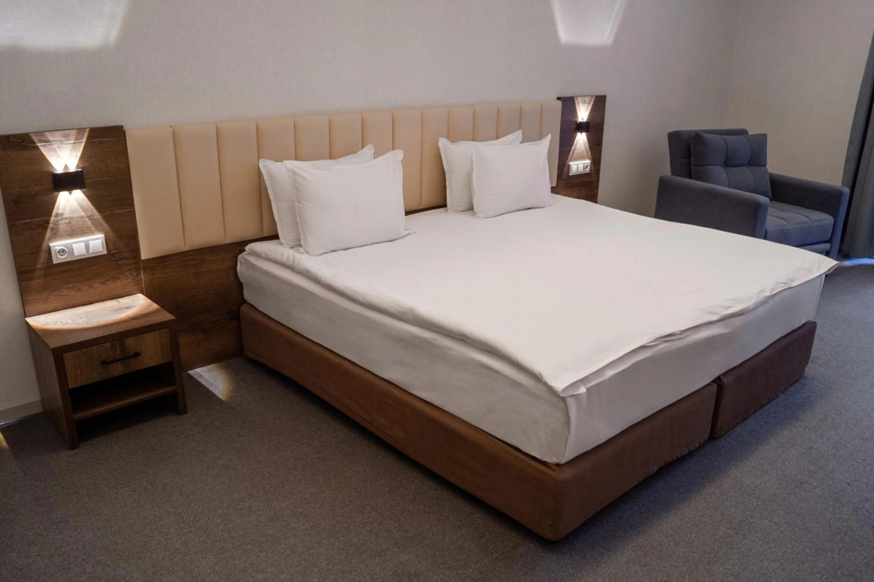 Bed in Grand Plaza Hotel Samarkand