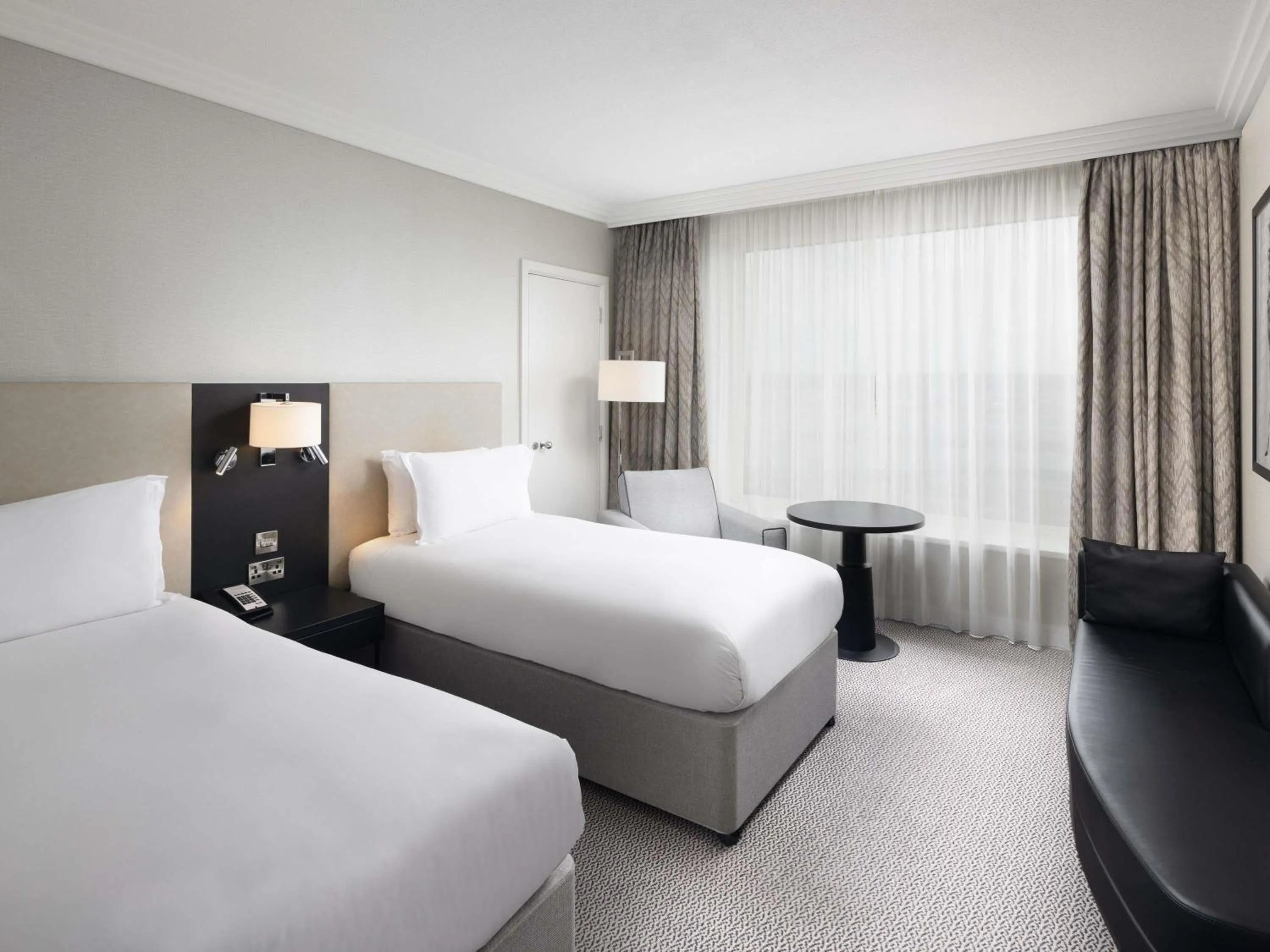 Bedroom, Bed in Sofitel London Gatwick