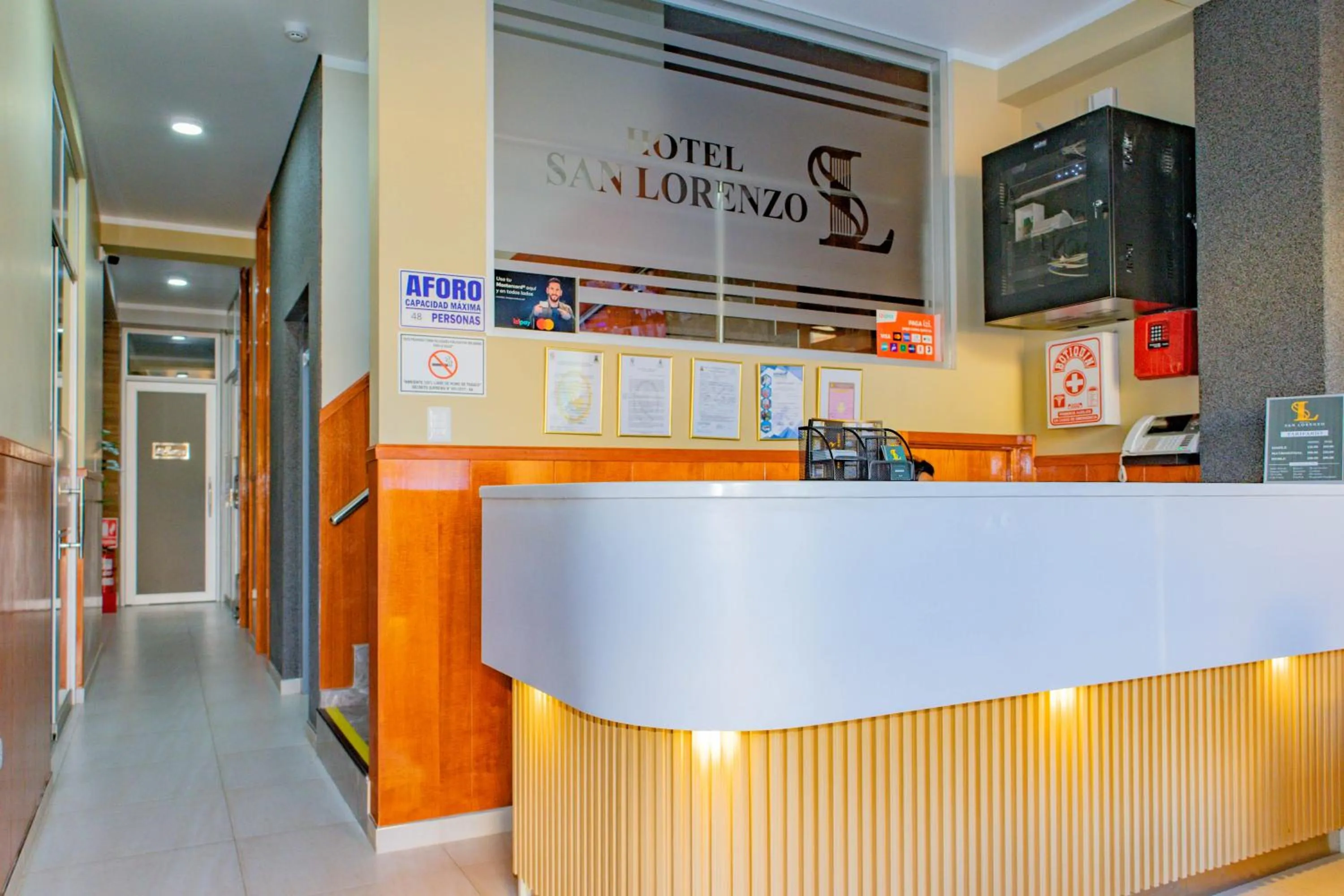 Lobby or reception in Hotel San Lorenzo