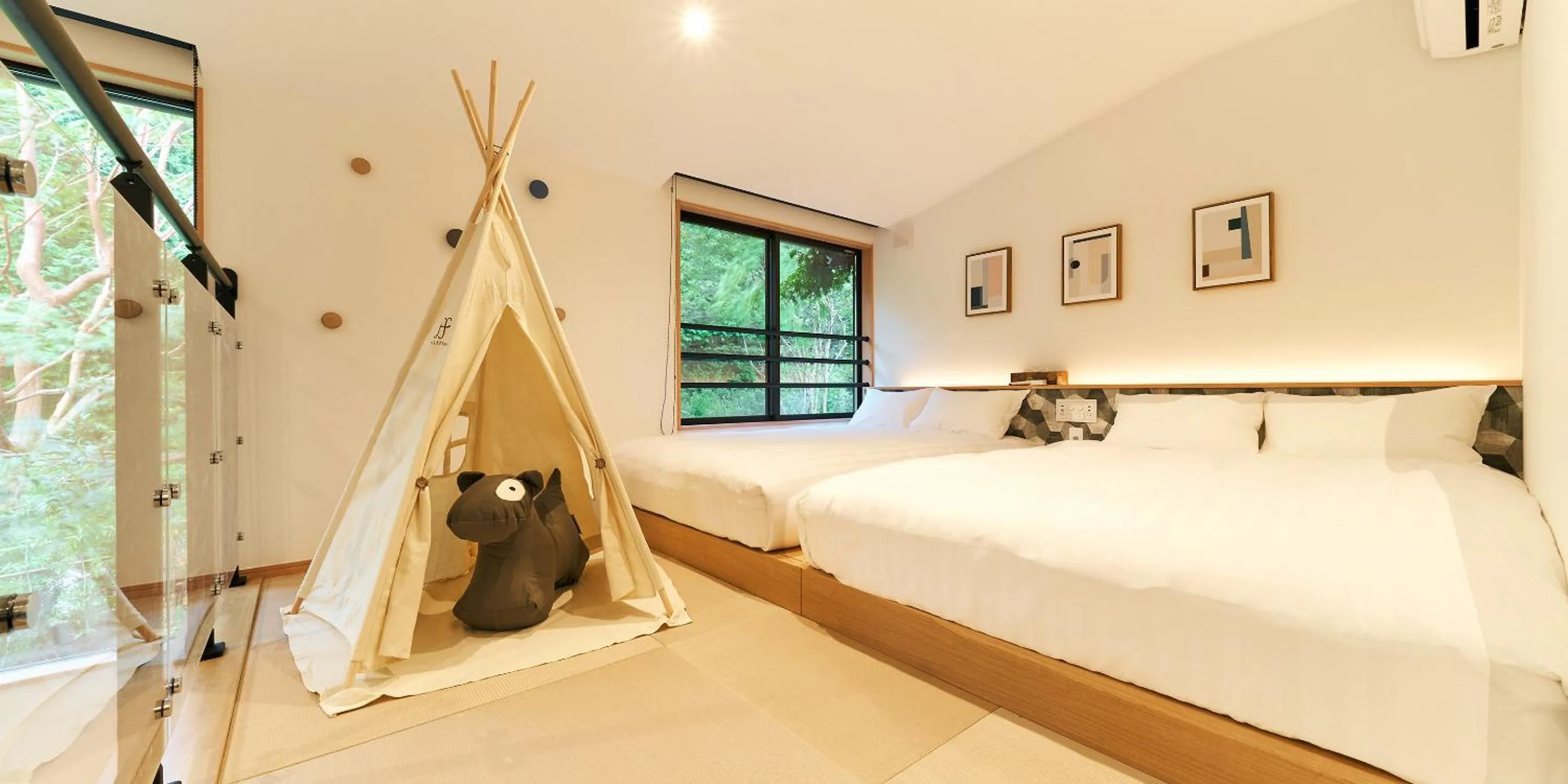 Bed in Rakuten STAY VILLA Hakone Sengokuhara