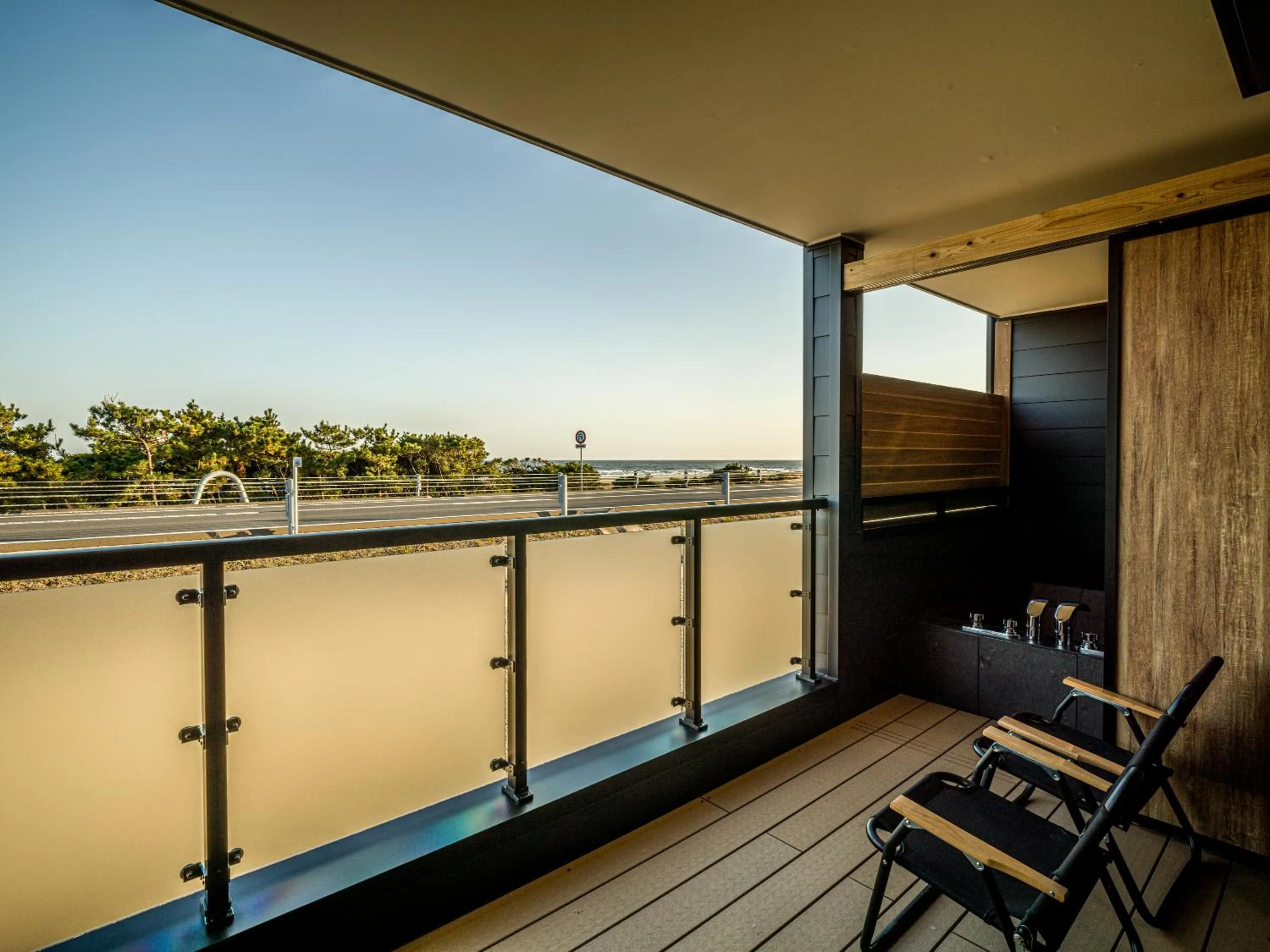 Balcony/Terrace in Rakuten STAY MOTEL Kujukurihama Katakai