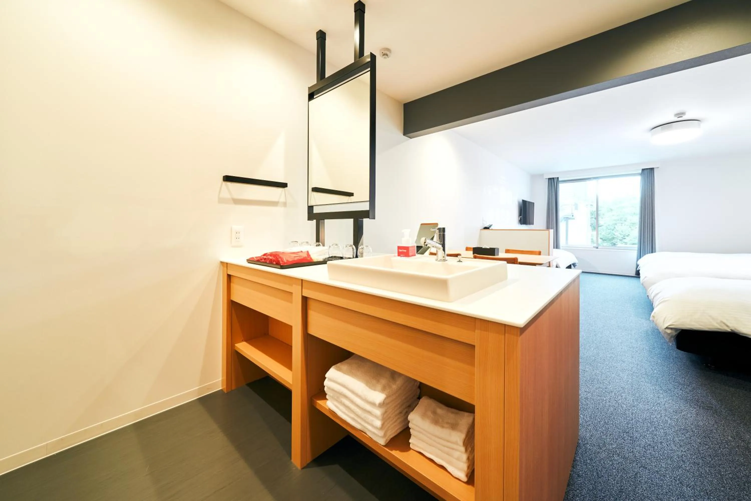 Bed in Rakuten STAY Osaka Station North