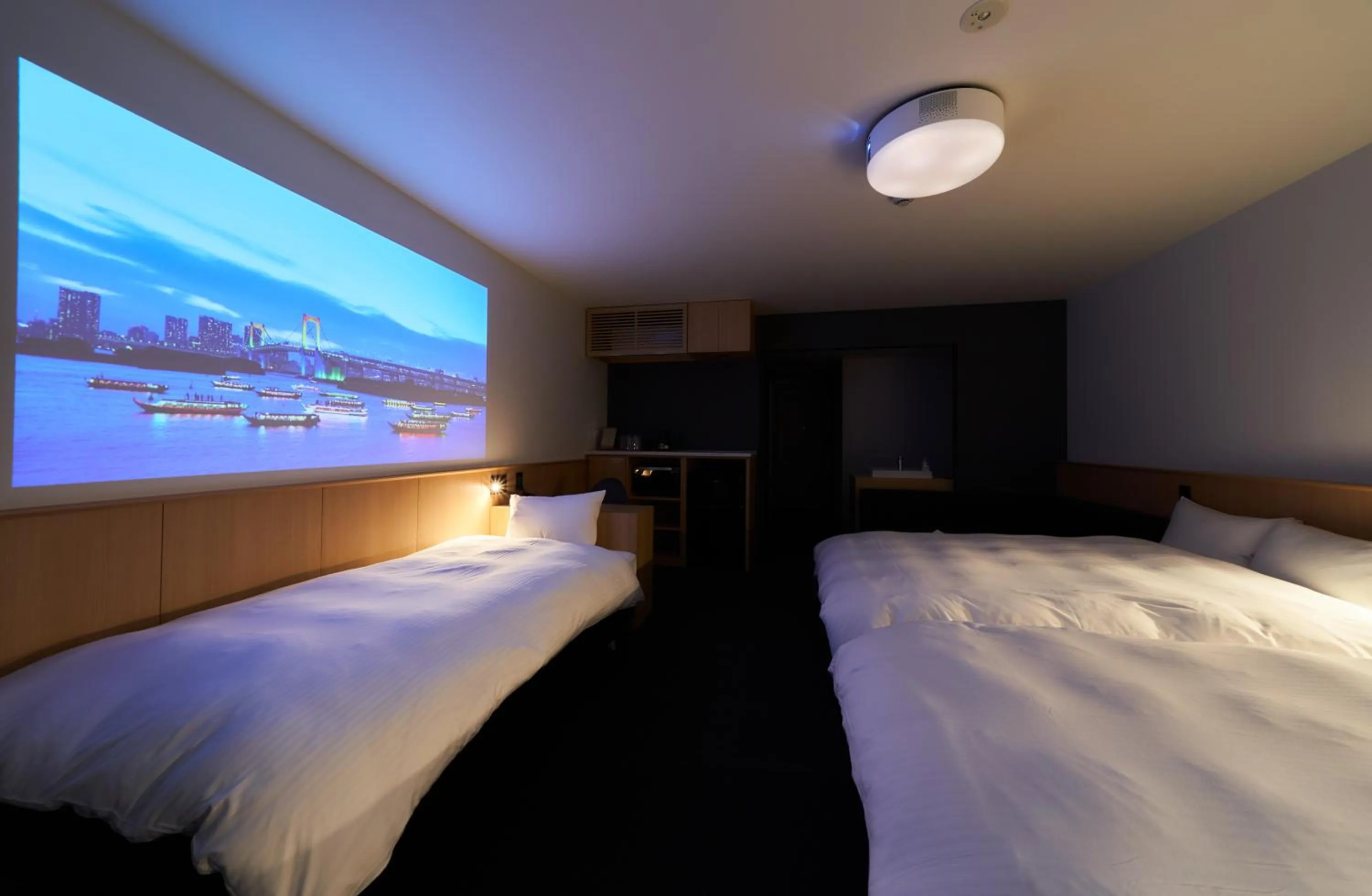 Bed in Rakuten STAY Osaka Station North