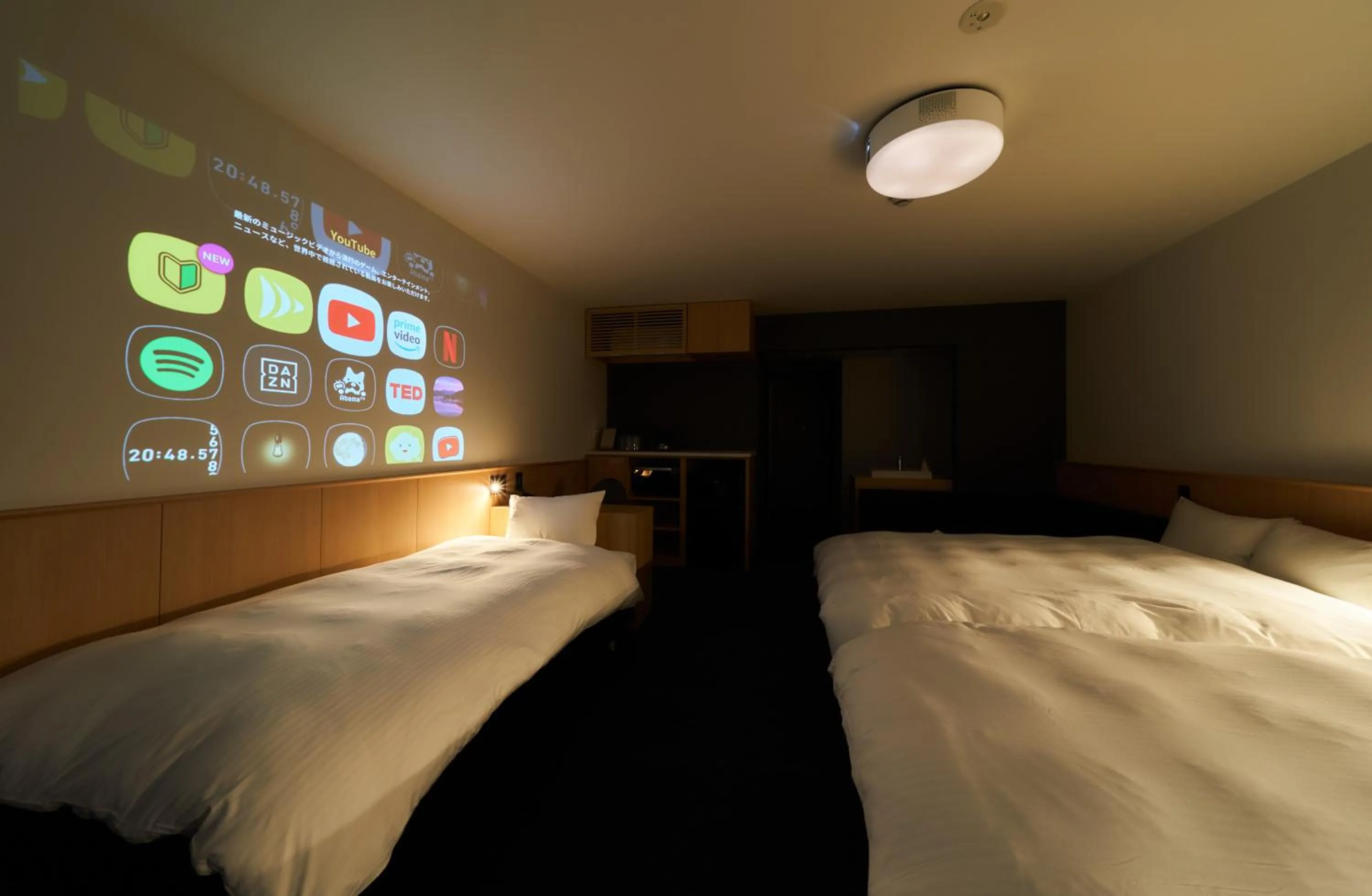 Bed in Rakuten STAY Osaka Station North