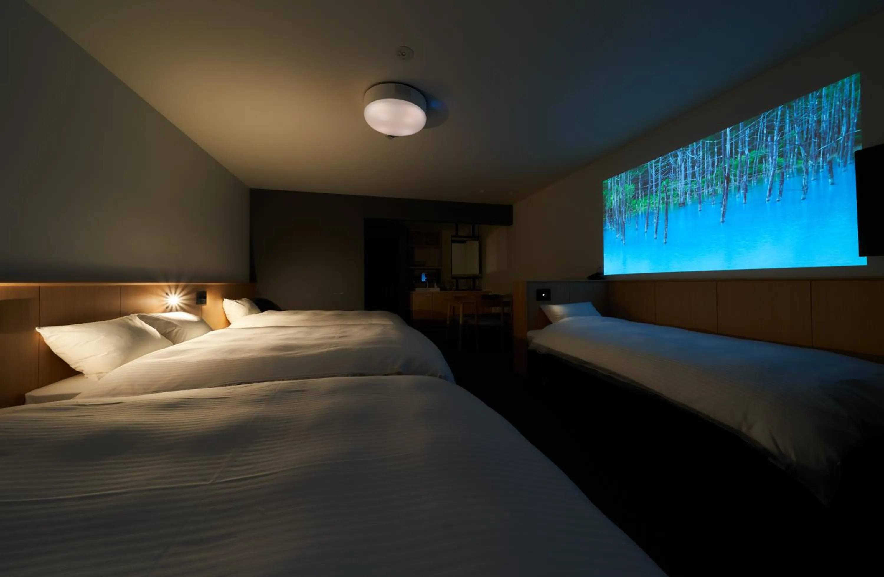 Bed in Rakuten STAY Osaka Station North