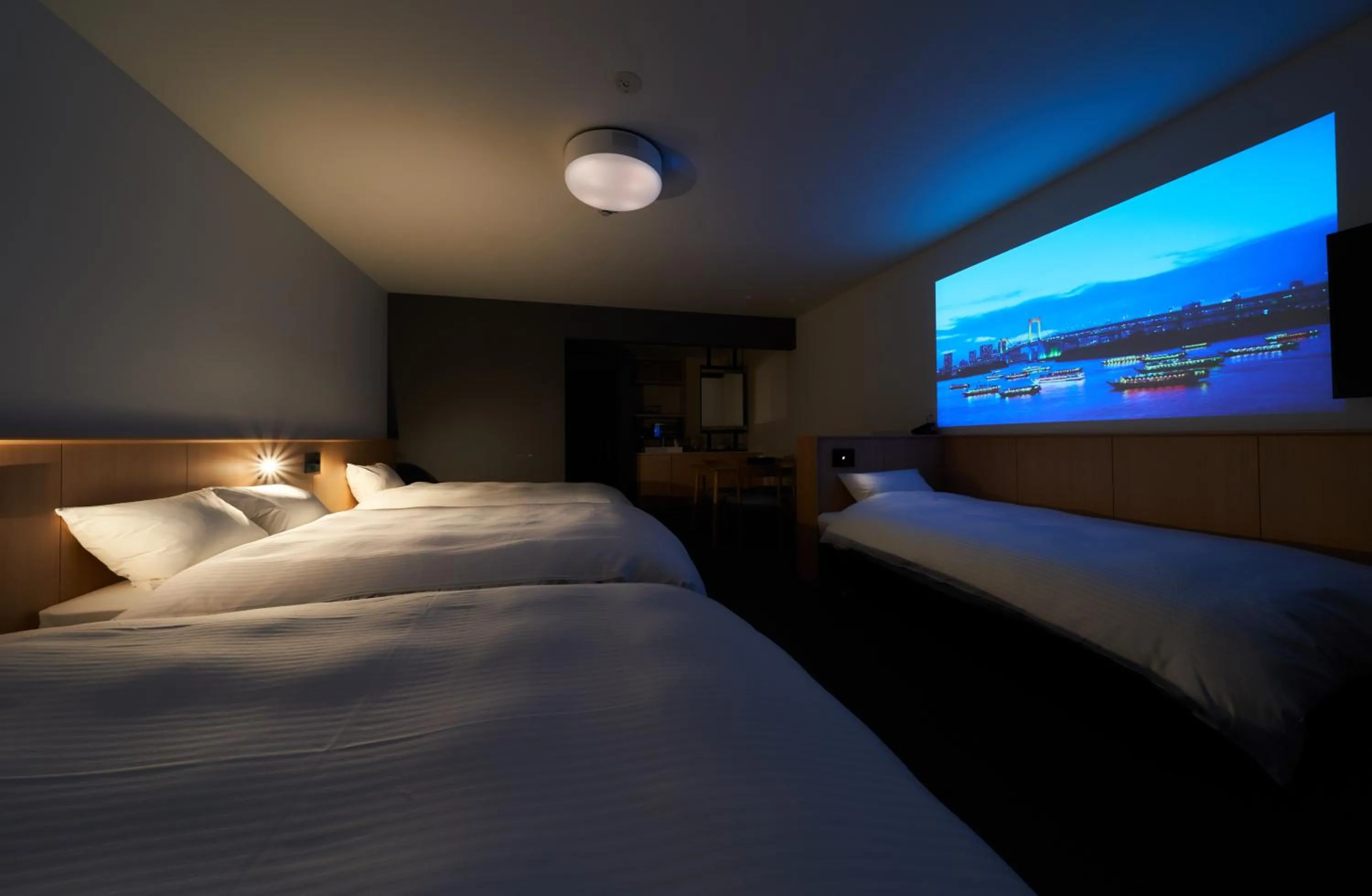 Bed in Rakuten STAY Osaka Station North