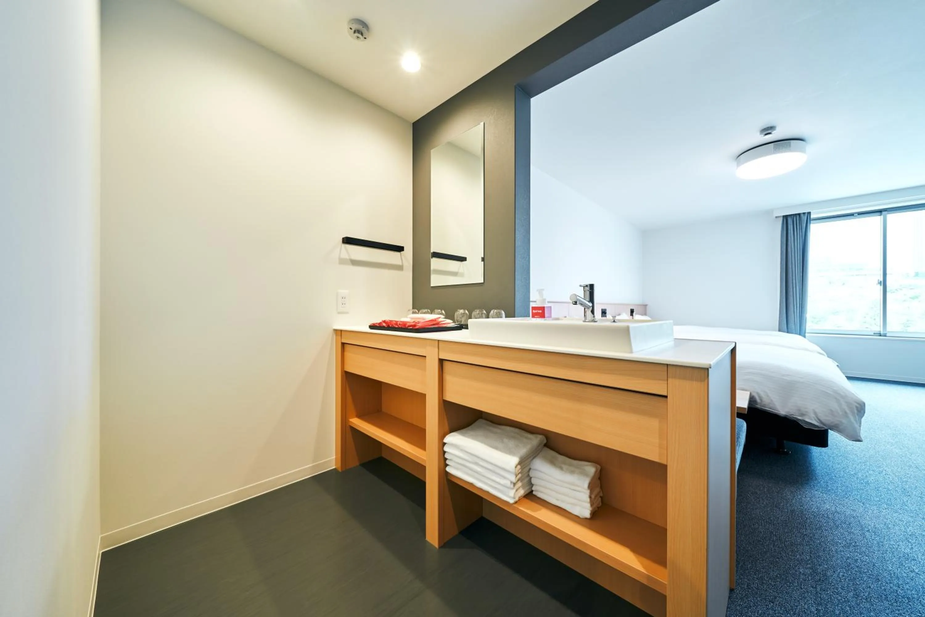 Bed in Rakuten STAY Osaka Station North