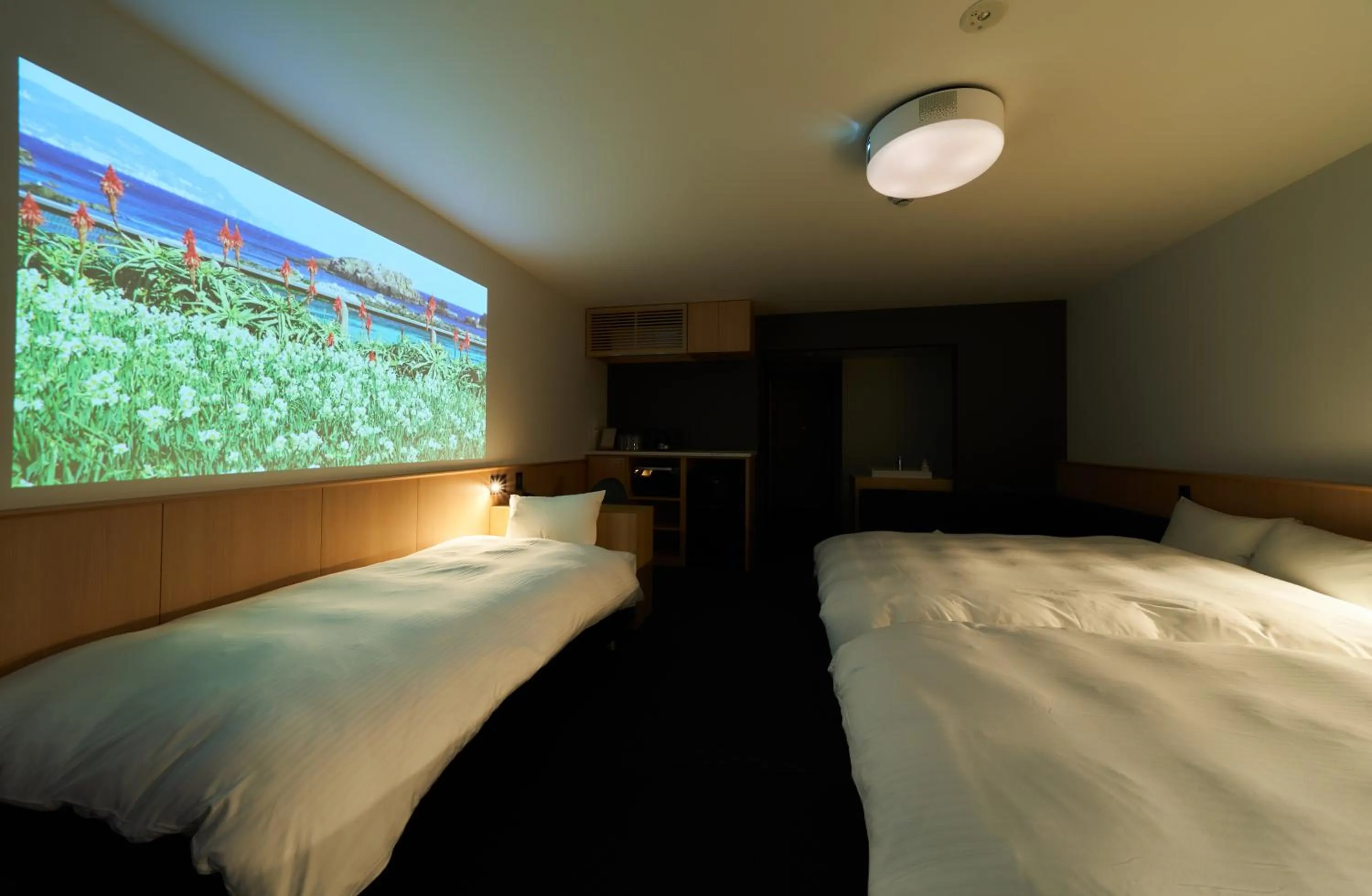 Bed in Rakuten STAY Osaka Station North