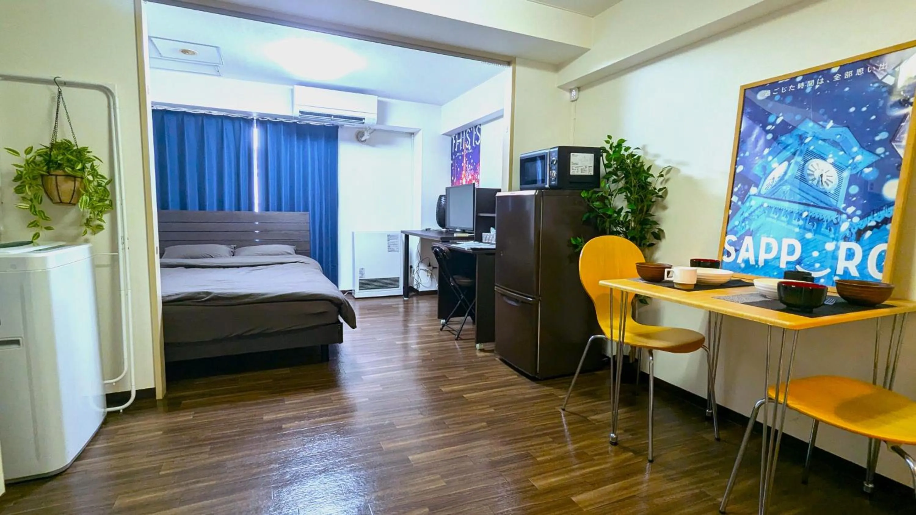 Photo of the whole room, Bed in KIYAZA Space Sapporo 2