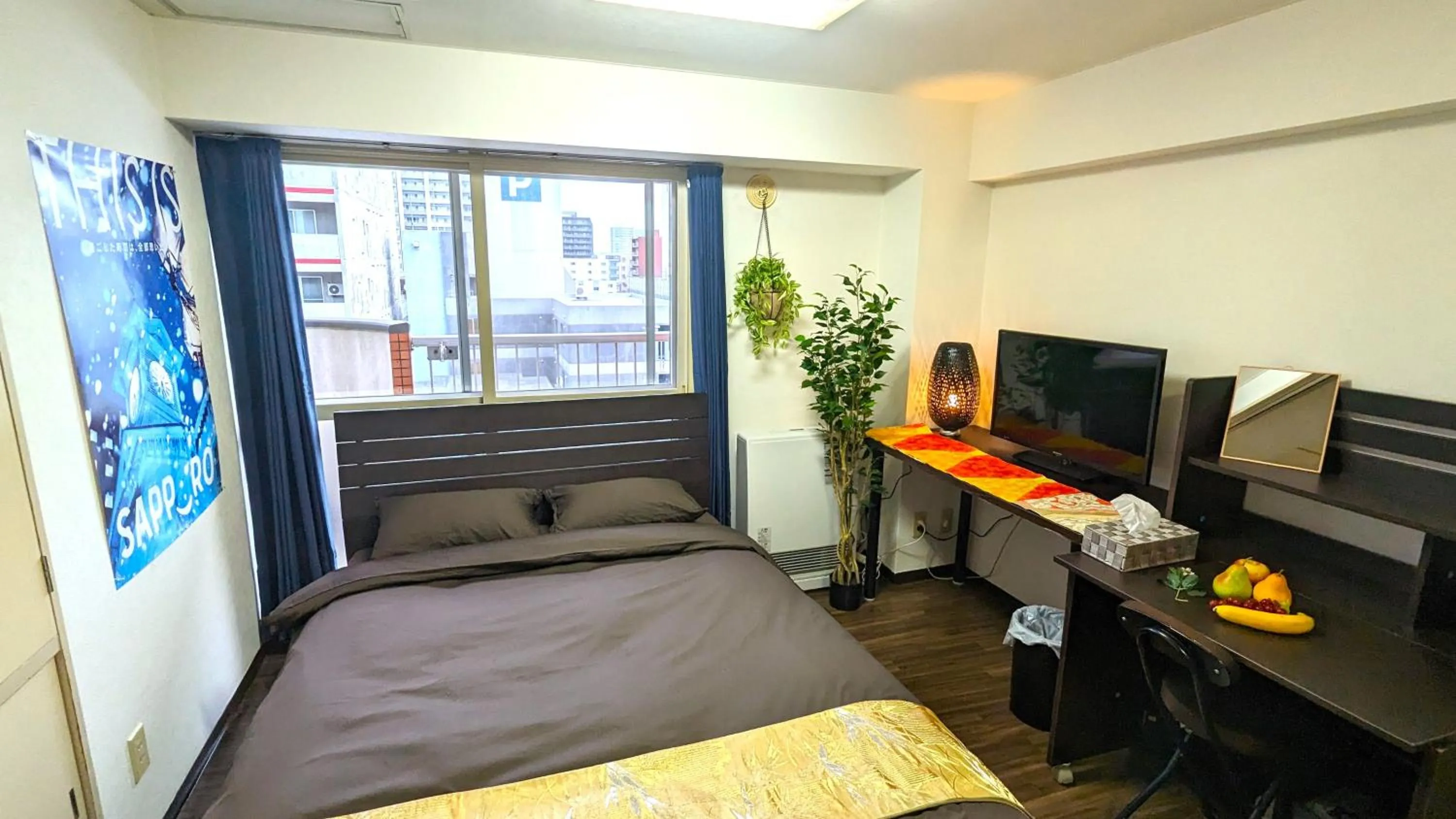 Photo of the whole room, Bed in KIYAZA Space Sapporo 2