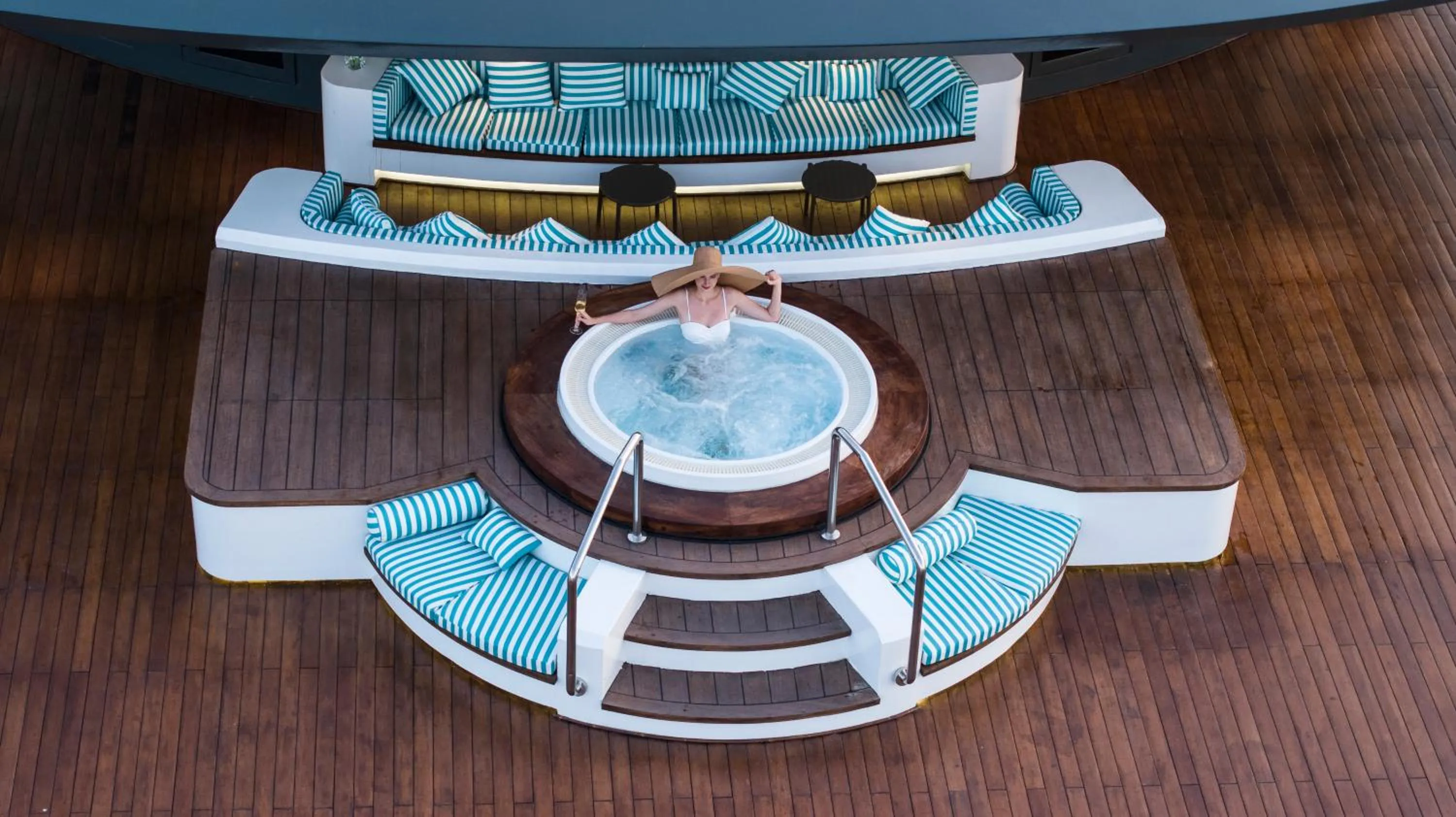 Pool view in Grand Pioneers Halong Bay Cruise 1