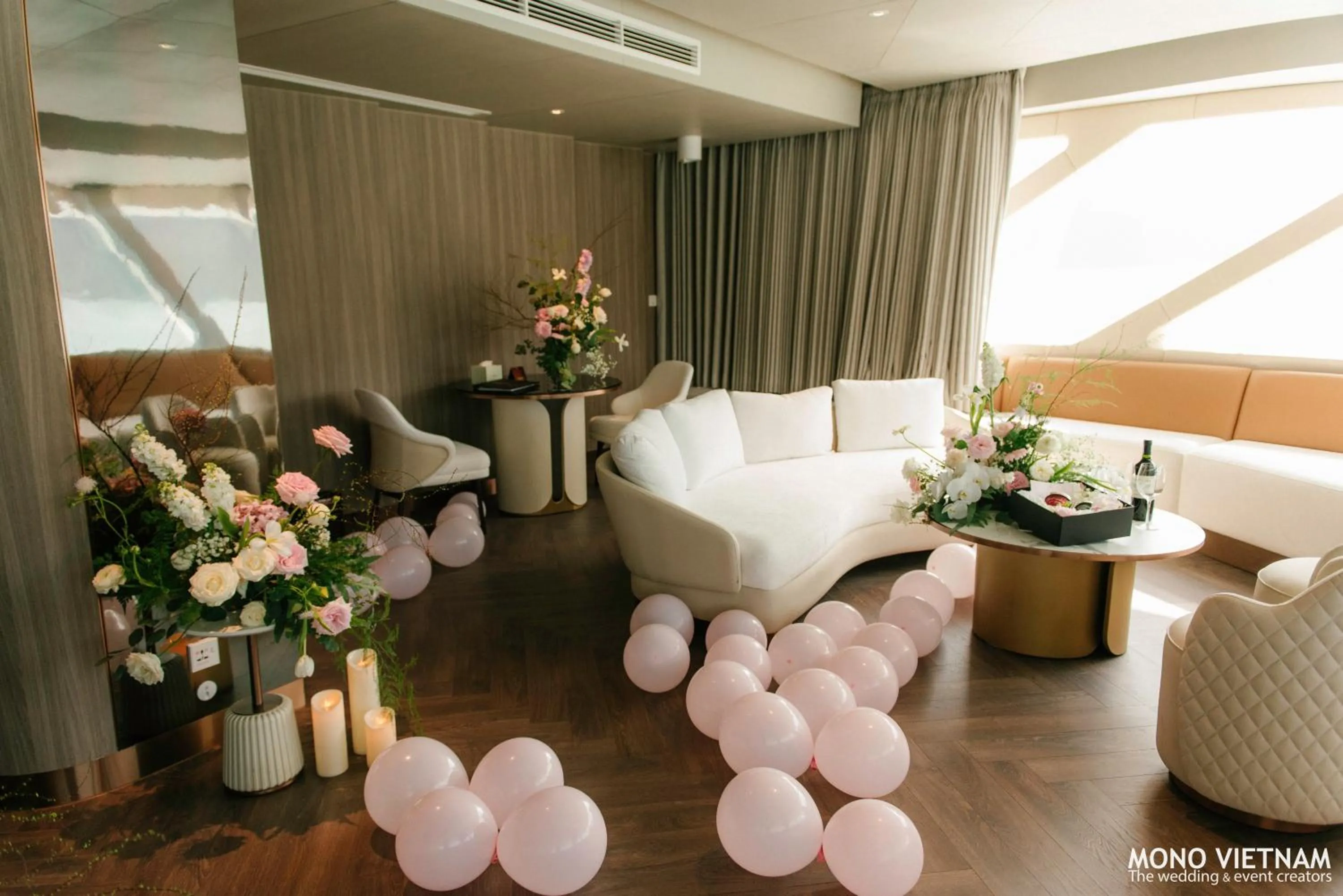 Living room in Grand Pioneers Halong Bay Cruise 1