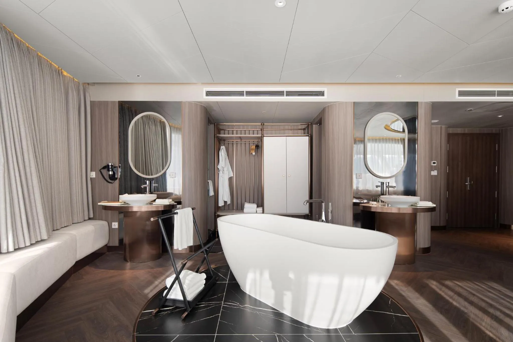 Bathroom in Grand Pioneers Halong Bay Cruise 1