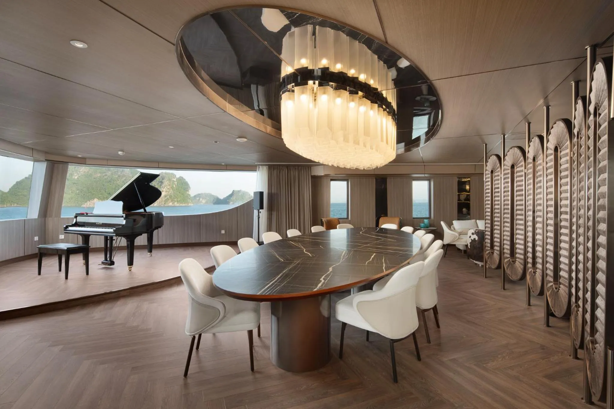 Meeting/conference room in Grand Pioneers Halong Bay Cruise 1