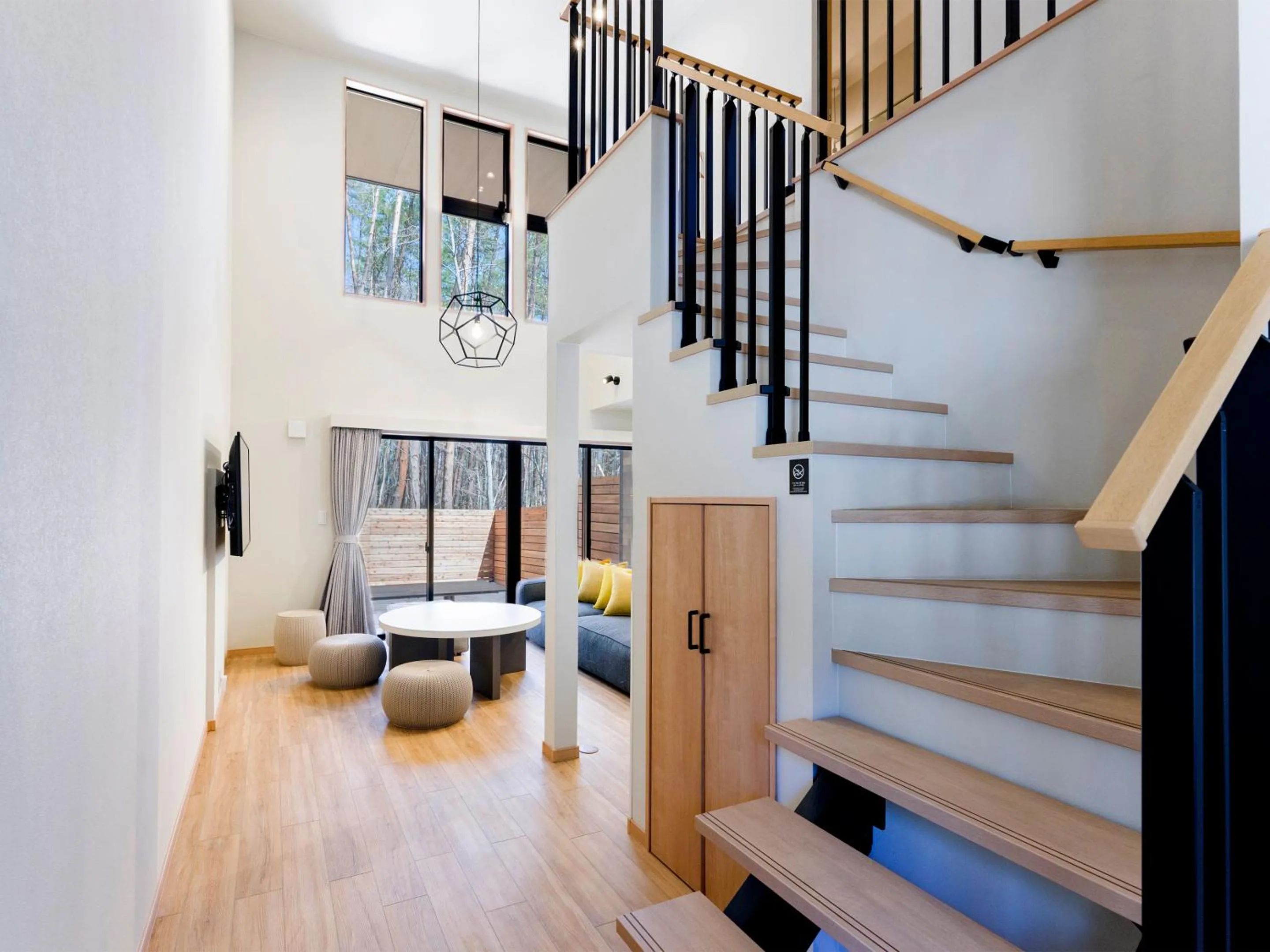 Living room in Rakuten STAY VILLA Fujikawaguchiko Forest