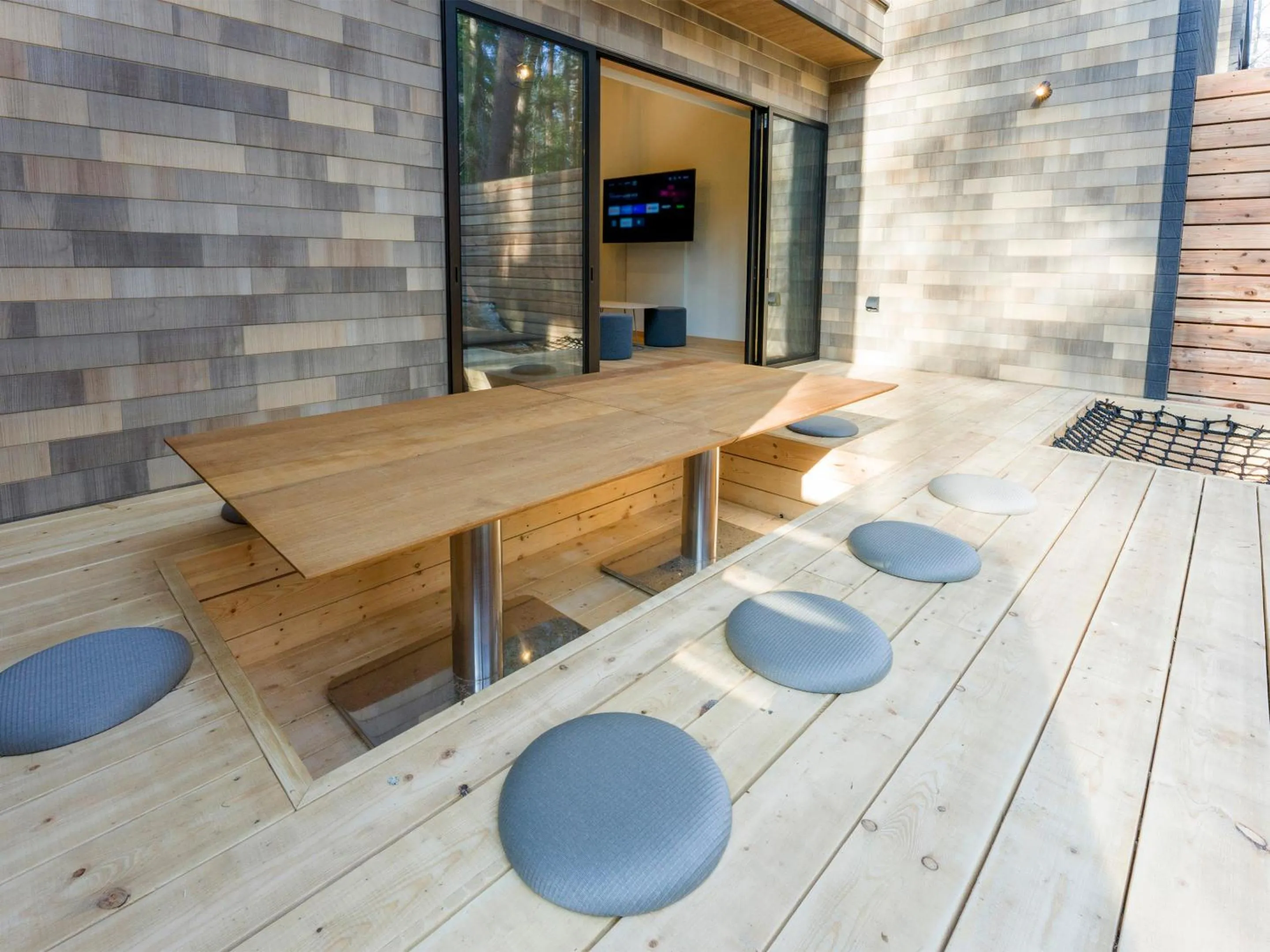 Balcony/Terrace in Rakuten STAY VILLA Fujikawaguchiko Forest