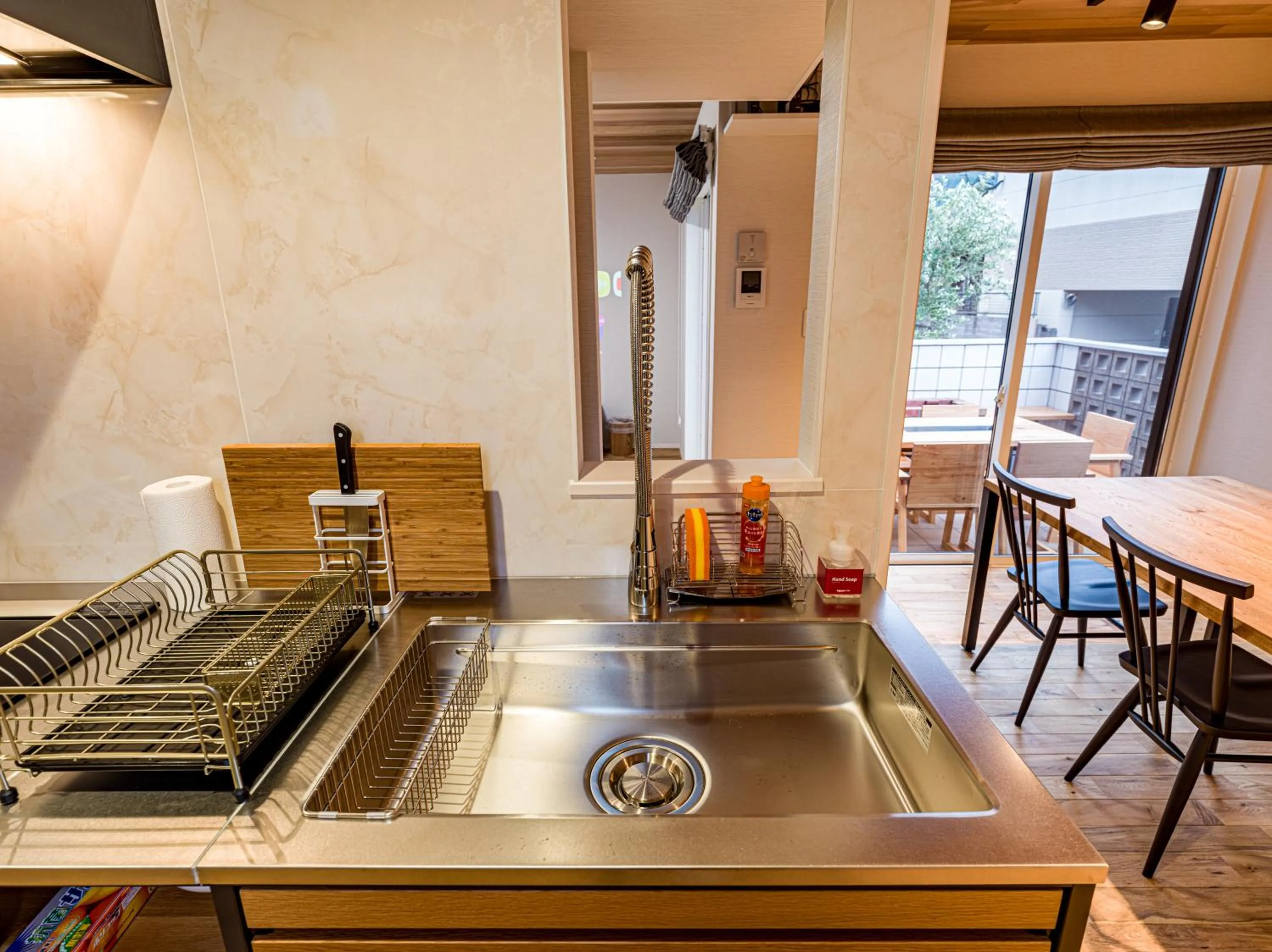 Kitchen or kitchenette in Rakuten STAY HOUSE x WILL STYLE Yufuin Kawakami