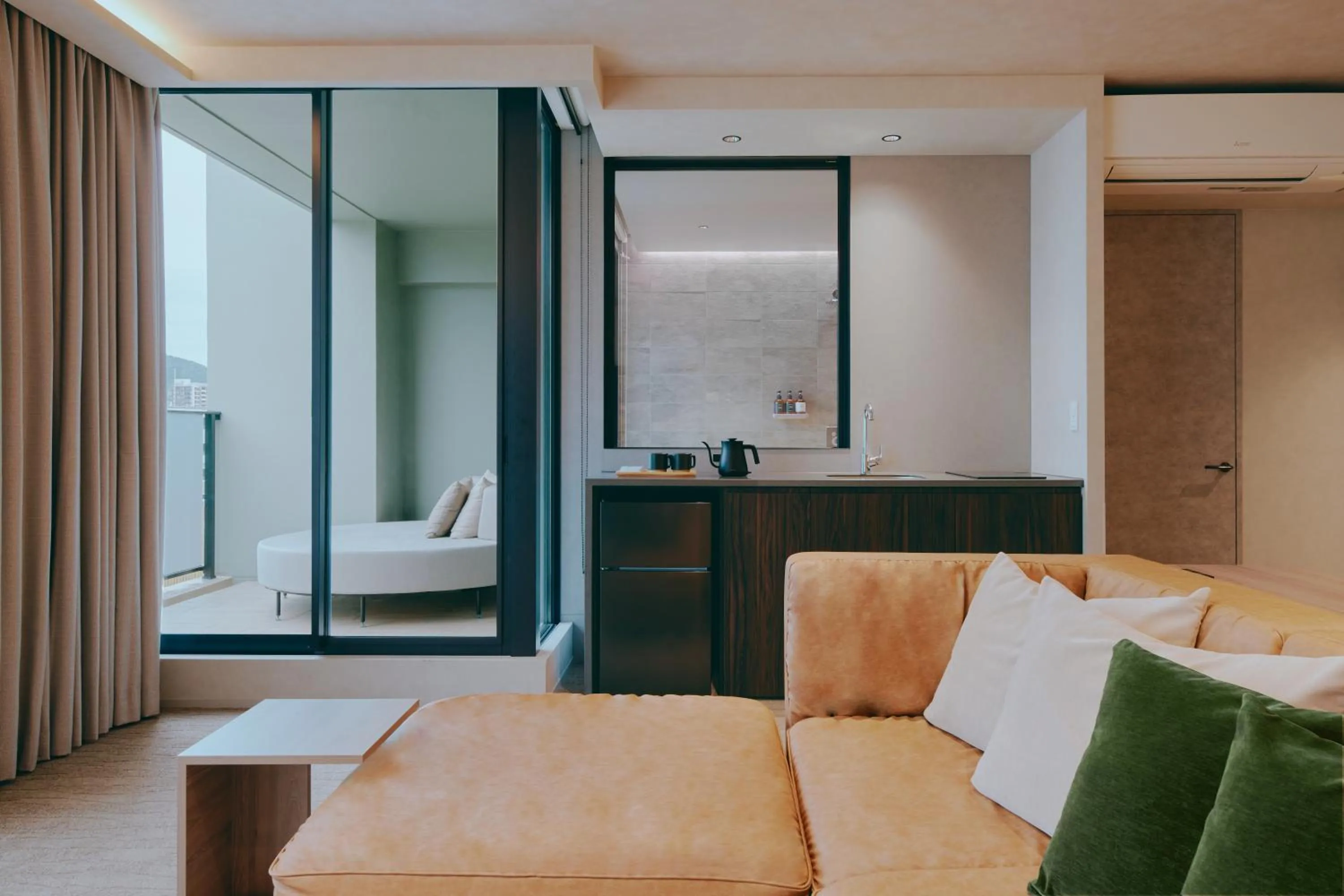 Living room, Bed in FAV LUX Nagasaki