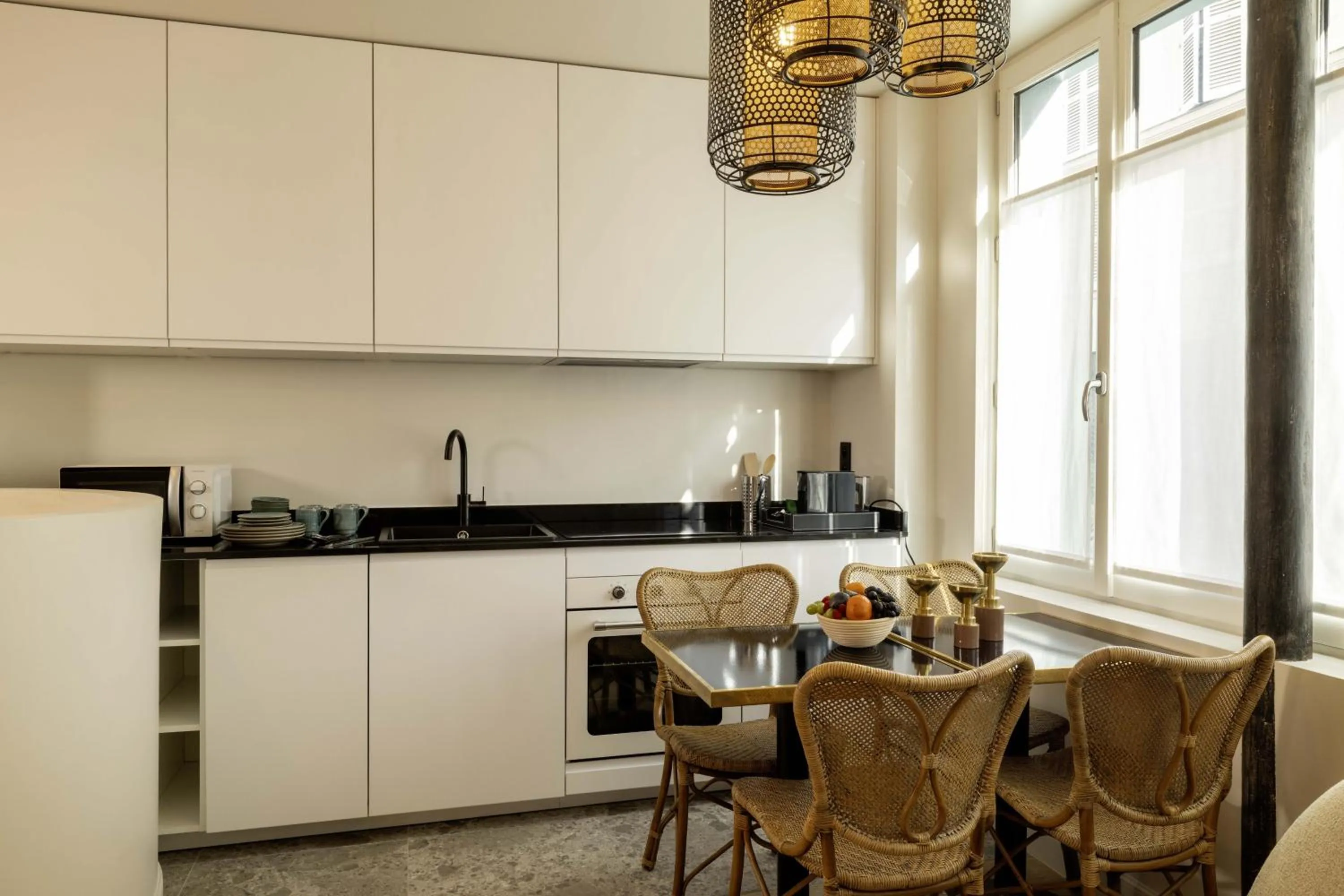 Kitchen or kitchenette in LE CLARK HOTEL