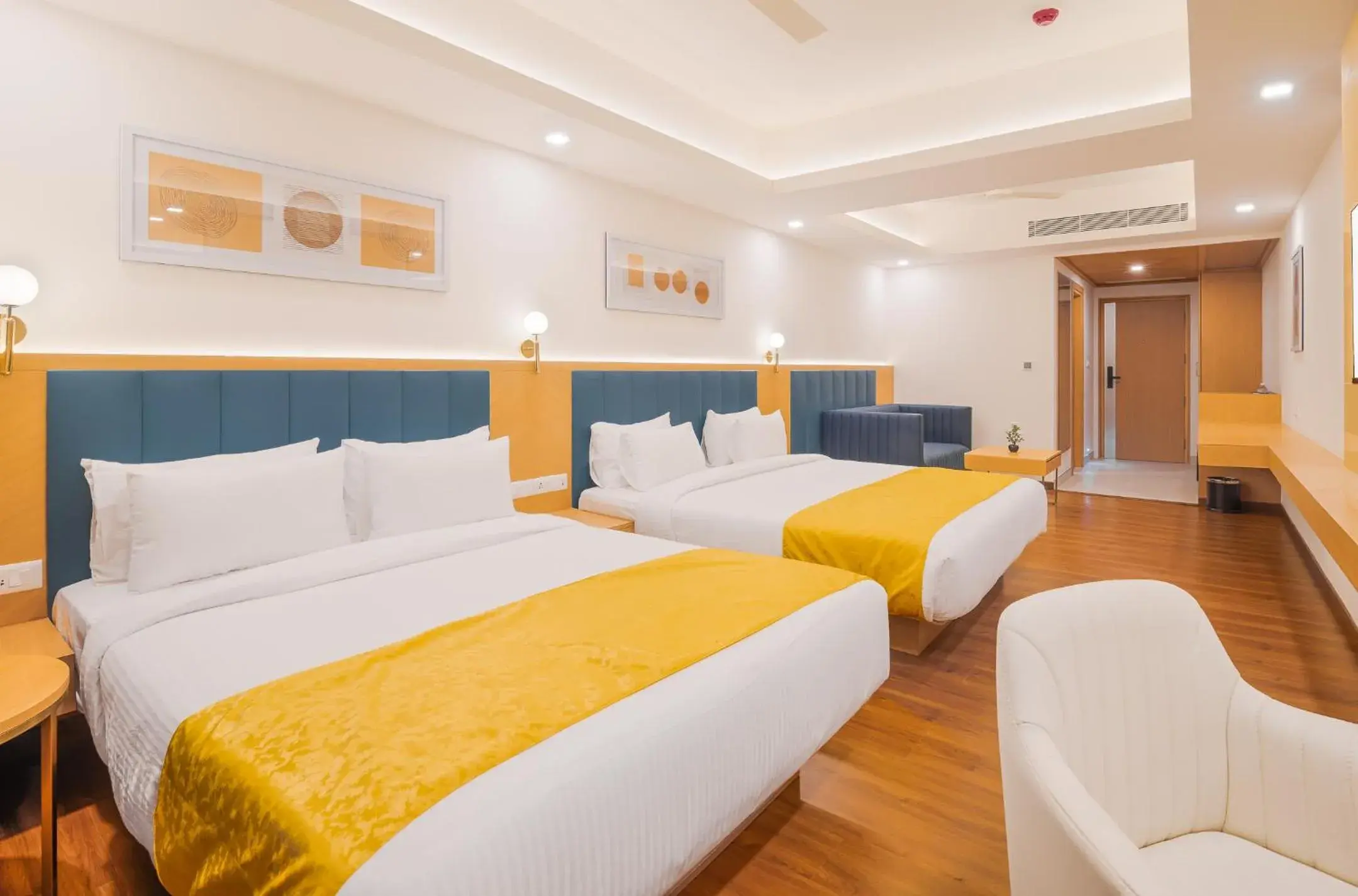 Bedroom, Bed in Hotel Turmeric Bedroom, Bed in Hotel Turmeric