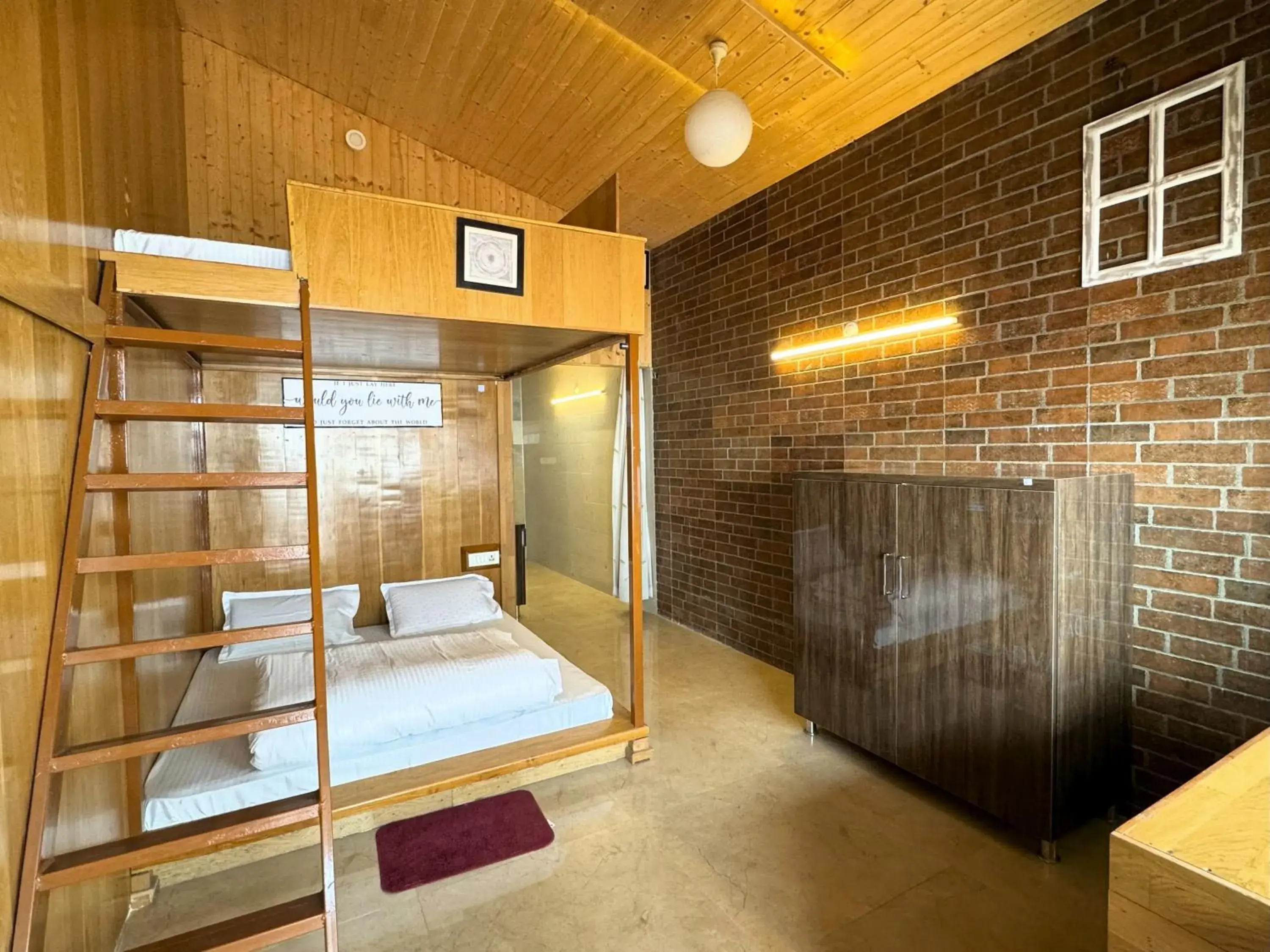 Bed in Wanderlust Mukteshwar Bed in Wanderlust Mukteshwar