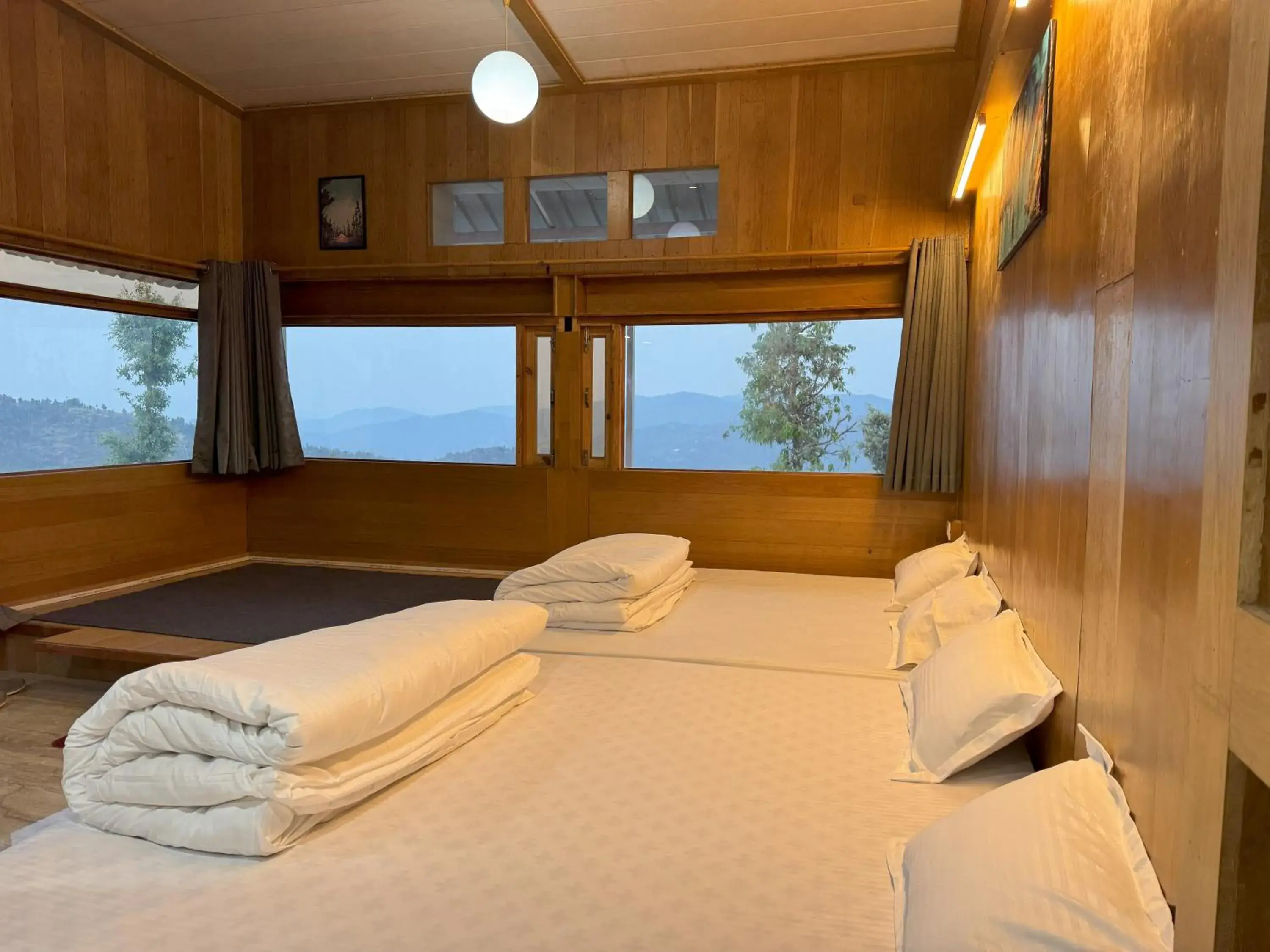 View (from property/room), Bed in Wanderlust Mukteshwar View (from property/room), Bed in Wanderlust Mukteshwar