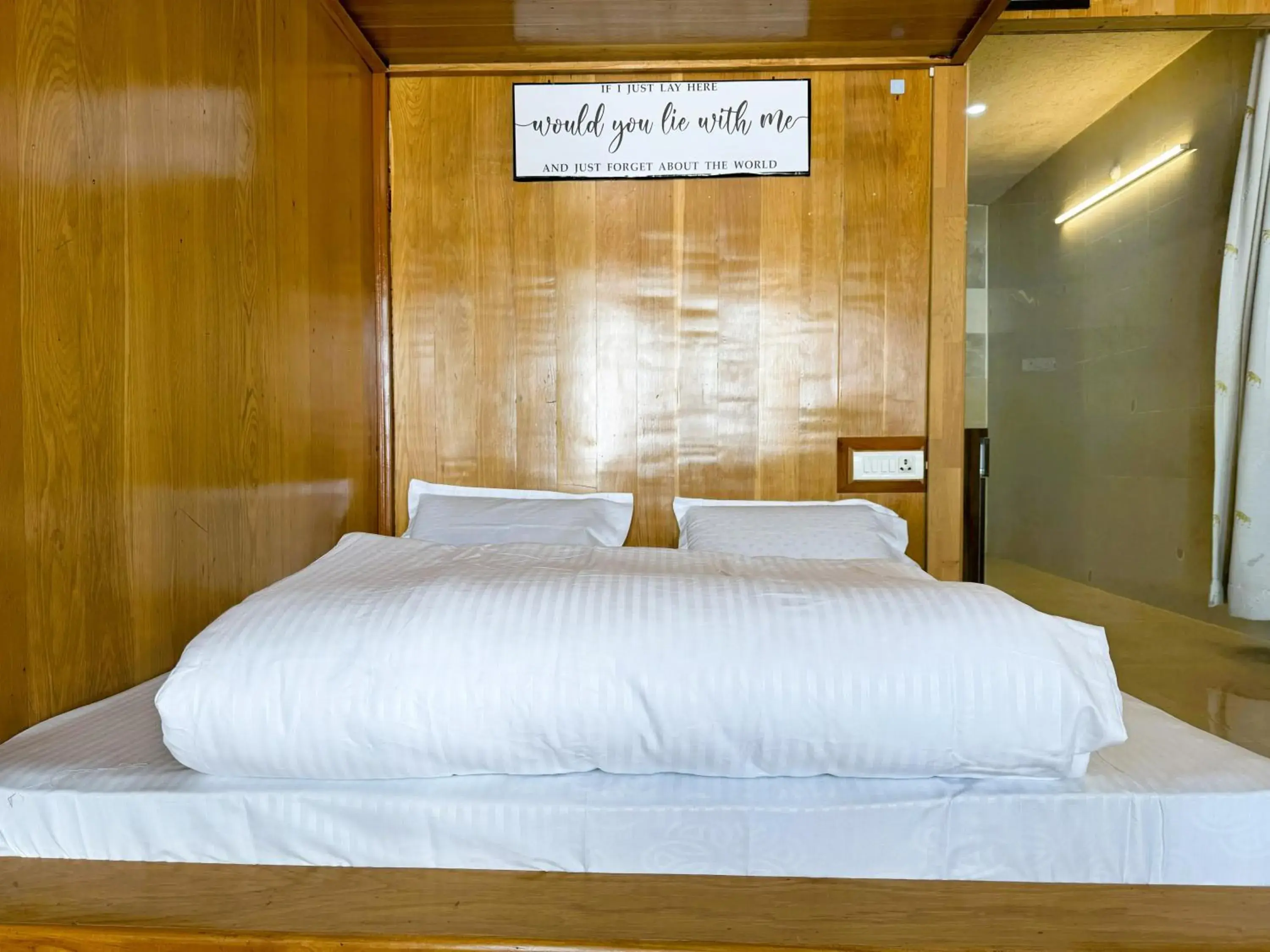 Bed in Wanderlust Mukteshwar Bed in Wanderlust Mukteshwar