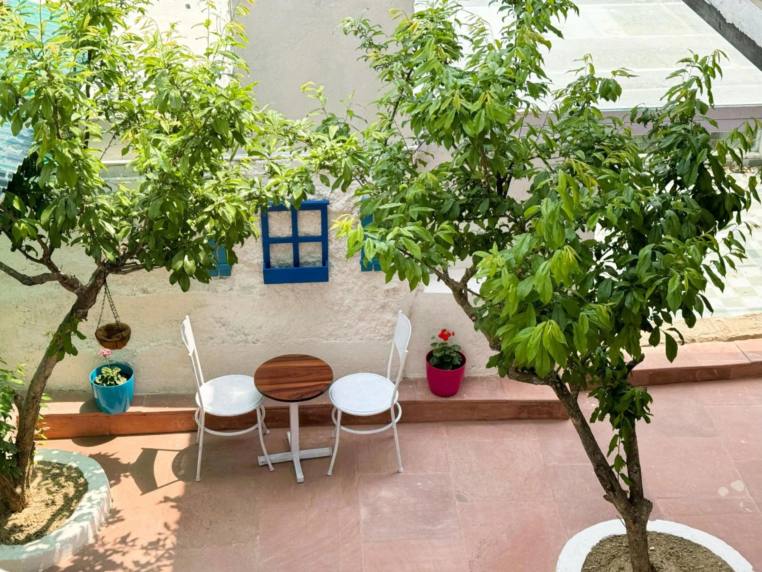 Seating area in Wanderlust Mukteshwar