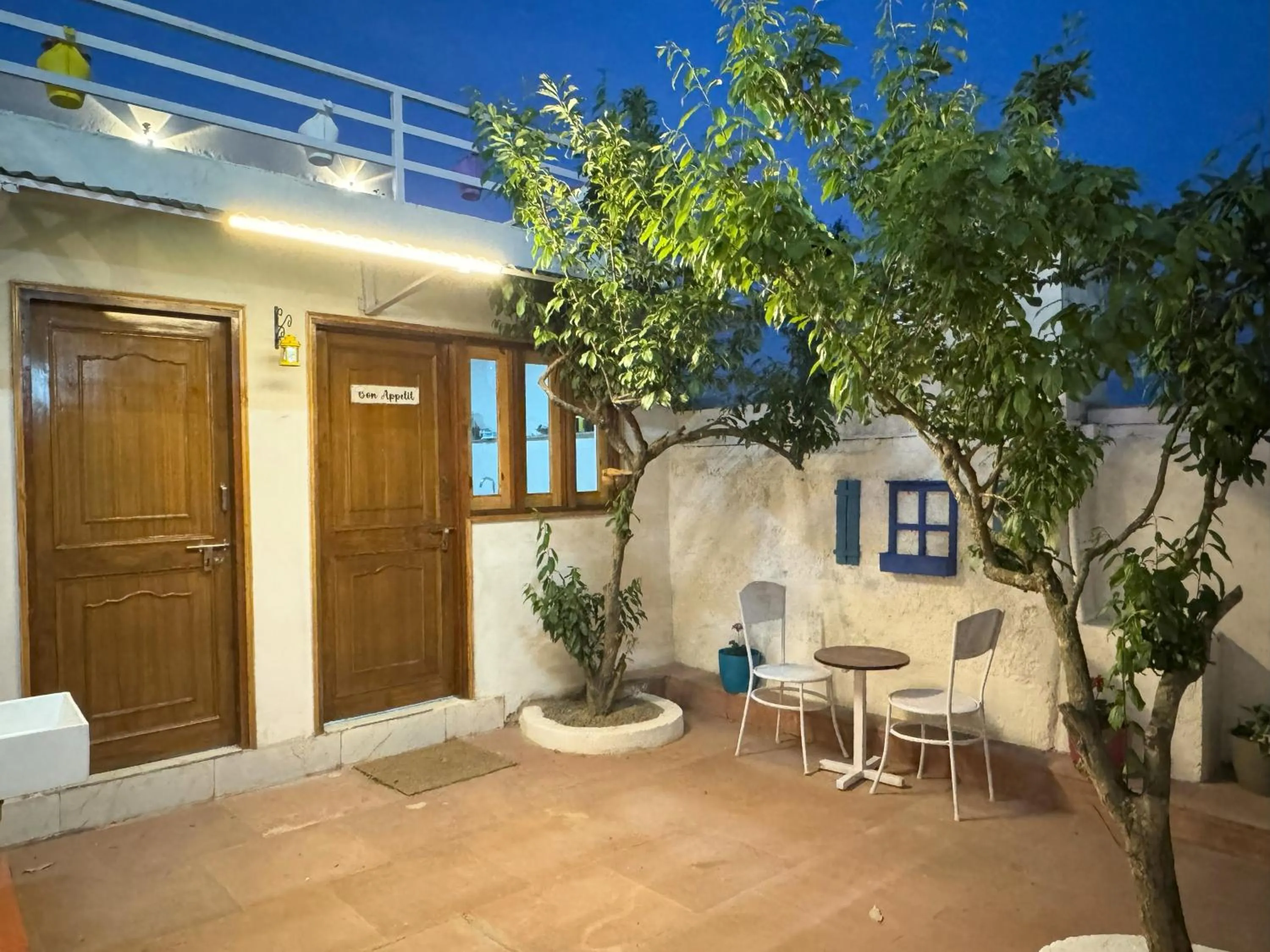 Seating area in Wanderlust Mukteshwar