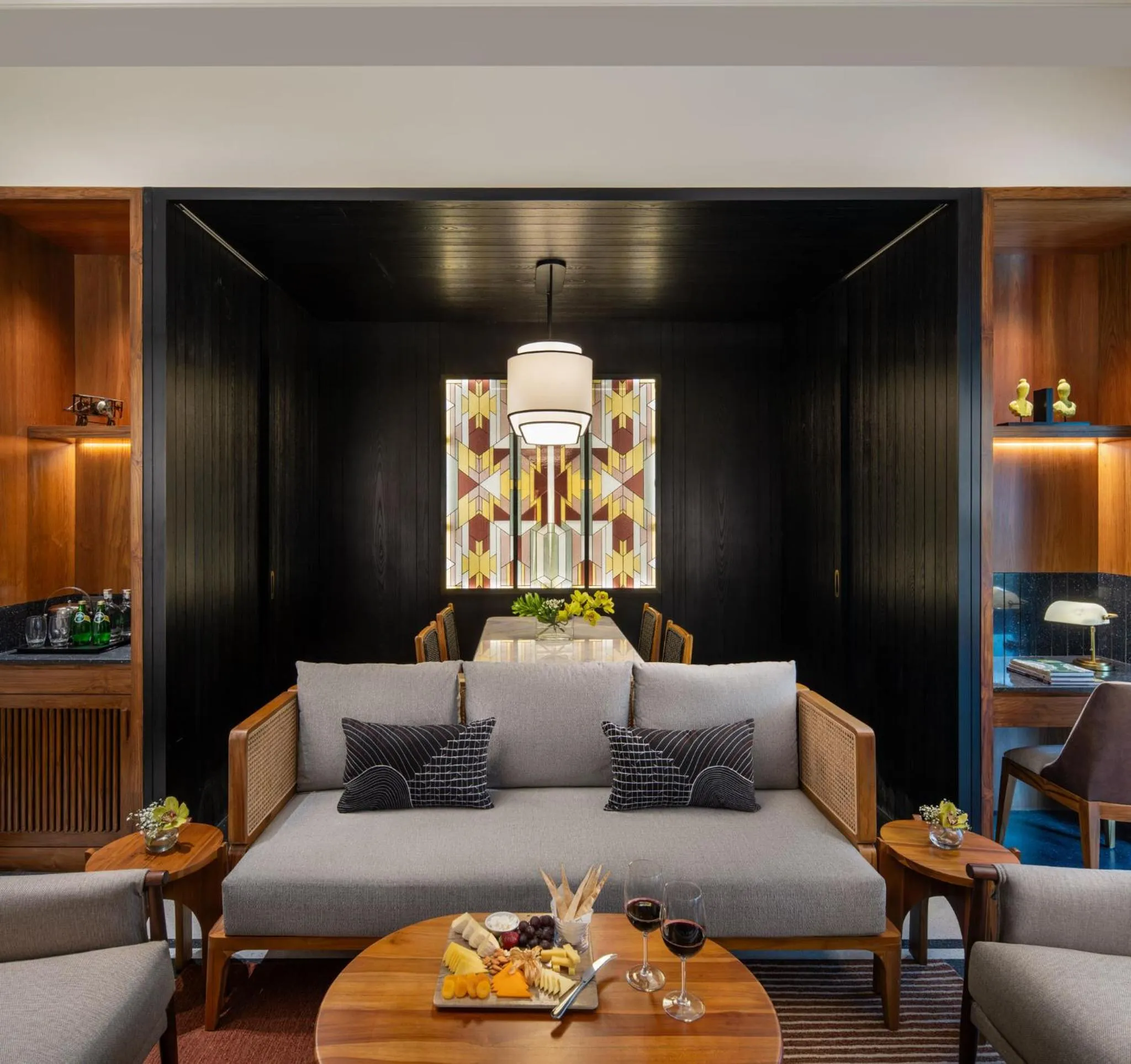 Living room in Taj Taal Kutir