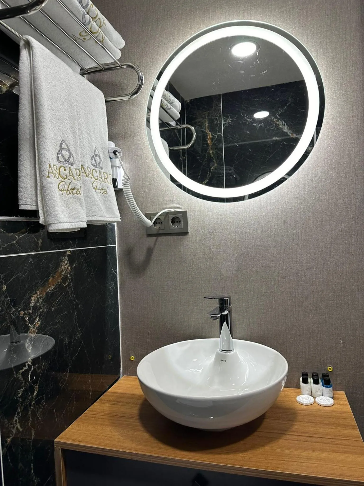 Bathroom in Asgard Hotel