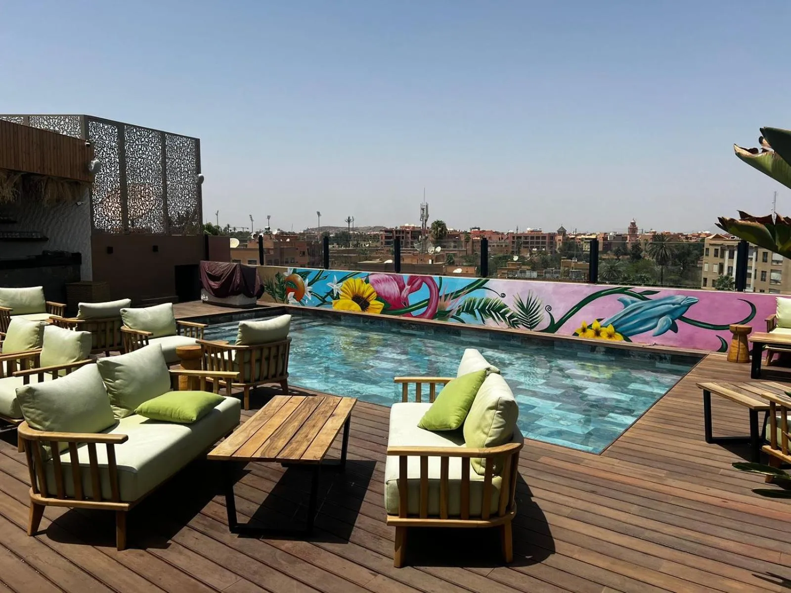 Swimming pool in Hotel Le Rocher Marrakech