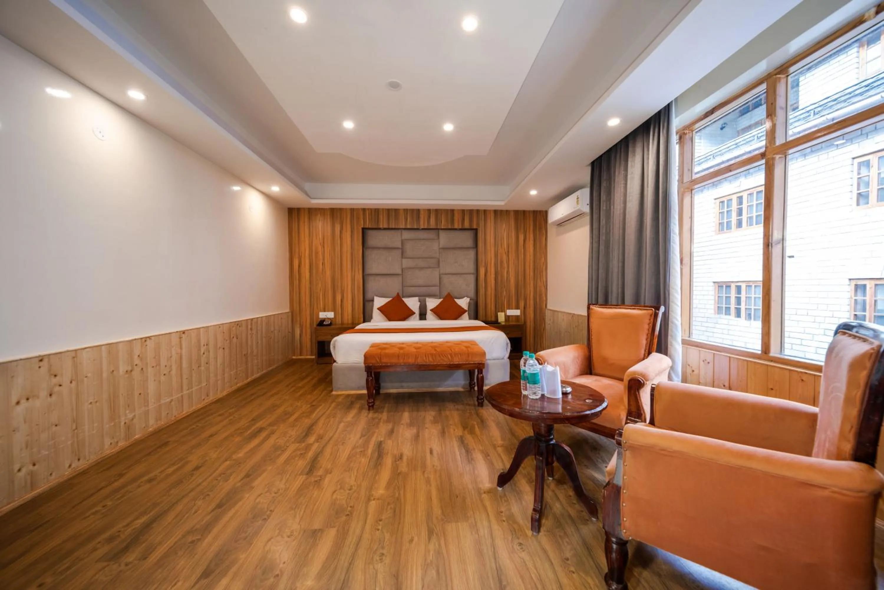 Bedroom, Bed in Hill River Resort By West Western -Property of the Year 2024-25 - Central Heated & Air Cooled, Near Mall Road