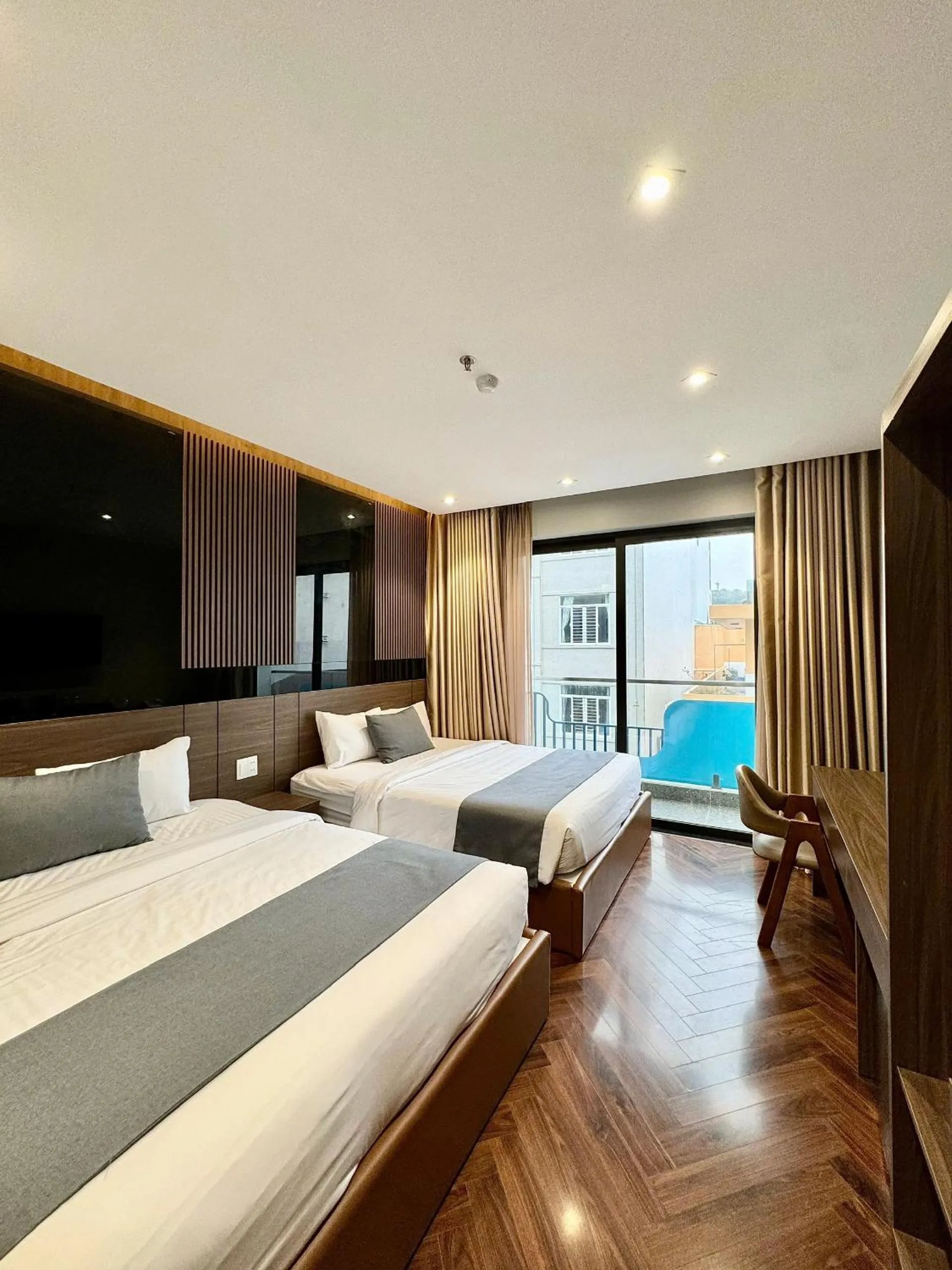 Bed in Hải Long Hotel 2